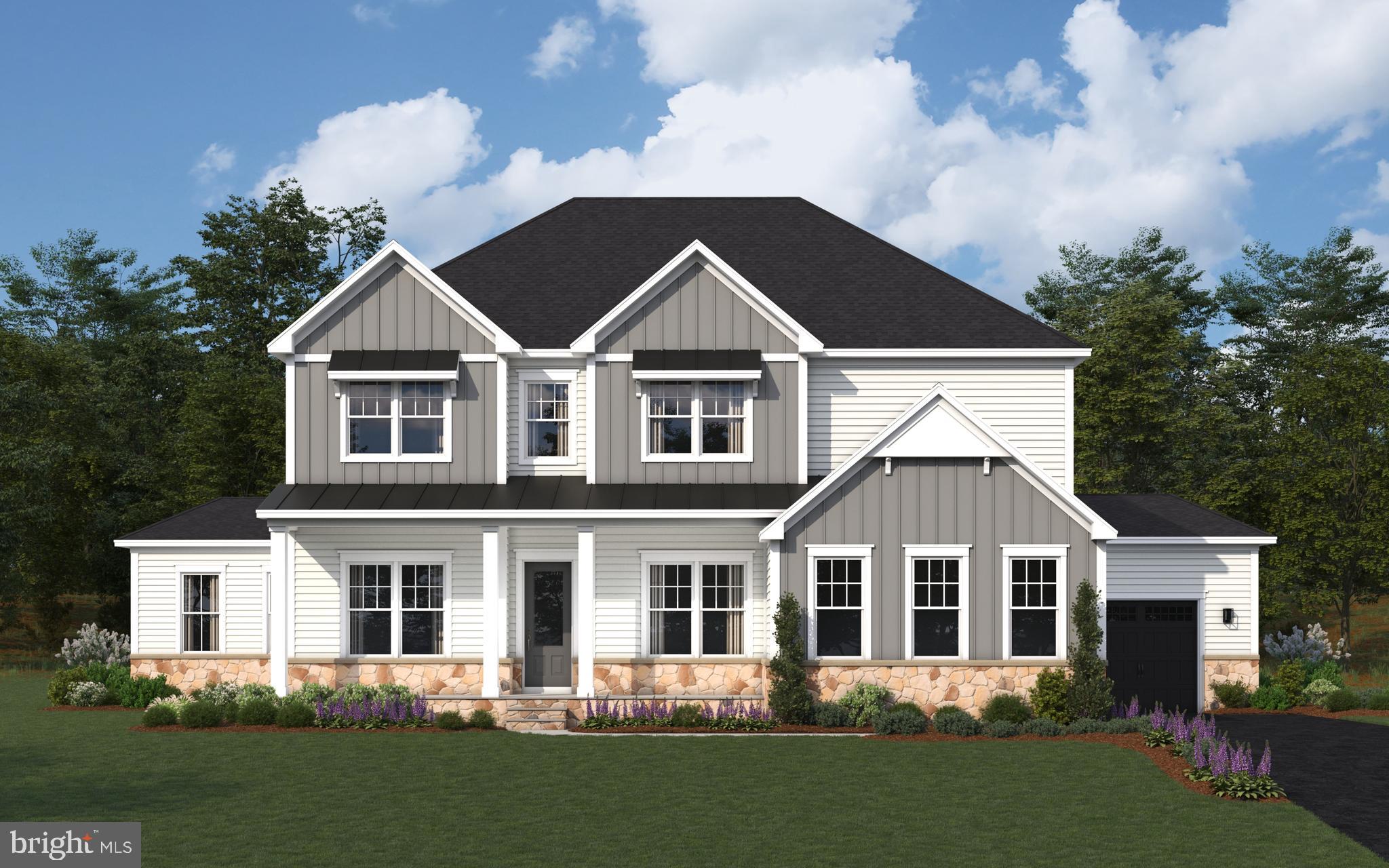 Welcome to the Stonehaven II where luxury meets comfort.
This stunning 6-bedrooom, 5.5 bathroom residence with a 4-car garage offers an ideal blend of sophisticated design, spacious living, and modern convenience. Every detail of the Stonehaven is thoughtfully crafted to provide both style and functionality for today’s lifestyle. A welcoming porch with slate greets upon entry with gorgeous stone and hardie plank exterior. The open concept floorplan with soaring 10 ft. Ceilings and abundant natural light creates an abundance of natural light creates a warm and inviting atmosphere. A formal dining room with tray ceiling is opposite of the study at the entry. For convenience, a butler pantry w/ beverage cooler is located off the dining room leading to the kitchen. The kitchen/family room area includes a highly desirable open-concept feel and includes a tray beamed ceiling. A cozy 60” Crave gas fireplace is included in the family room. Double glass sliding doors provide a gorgeous, wooded view of the outdoors. Our Pro-Kitchen is included with commercial-grade Kitchen-Aid appliances to include a slide-in gas range, built-in refrigerator, dishwasher, and microwave oven combo. The two-toned kitchen is finished with Aristokraft soft-close white cabinets with an accented gray over-sized kitchen island. Cabinets extend to the ceiling with glass display doors and lighting. An abundance of storage is provided with the walk-in pantry conveniently located off the owner entry from the garage. A drop zone with cabinets provides additional storage. A main level bedroom ensuite is at the owner entry as well and includes a full bath and walk-in closet perfect for multi-generation living. The 4-car garage is a garage lover’s dream with ample parking and storage for vehicles, hobbies, or a home workshop. Durable Revwood floors are throughout the main living area. A grand oak staircase with metal balusters is centrally located. 4 bedrooms, a loft, and laundry room complete the upper level. The primary suite is a private retreat with spa-like ensuite bath with free-standing tub and walk-in shower with doors and transoms. Overhead rain shower heads, handheld shower, and central shower heads finish this incredible bathroom. Dual comfort height vanities are included with quartz counters. No need to share space since this bedroom has 2 separate walk-in closets. Both the primary bedroom and primary bath include tray ceilings. All secondary rooms are sizeable and attached to a bath. All bedrooms include a ceiling fan rough-in. All secondary baths are finished with designer selected ceramic tile and quartz counters. A bedroom level loft completes the second floor. For convenience, the basement is finished with a sizeable recreation room, bedroom, and full bath. Sunlight will into the basement as it is a partial walk-out homesite with 9-foot ceiling height. Stay connected to your home while away with included smart home technology which includes a skybell, zwave thermostat, wifi enabled garage door opener, and Deako smart switches. Davidsonville is known for luxury estate homes, award-winning schools and forest conservation. The Stonehaven II is designed for our modern lifestyles and will be the perfect new home for you.