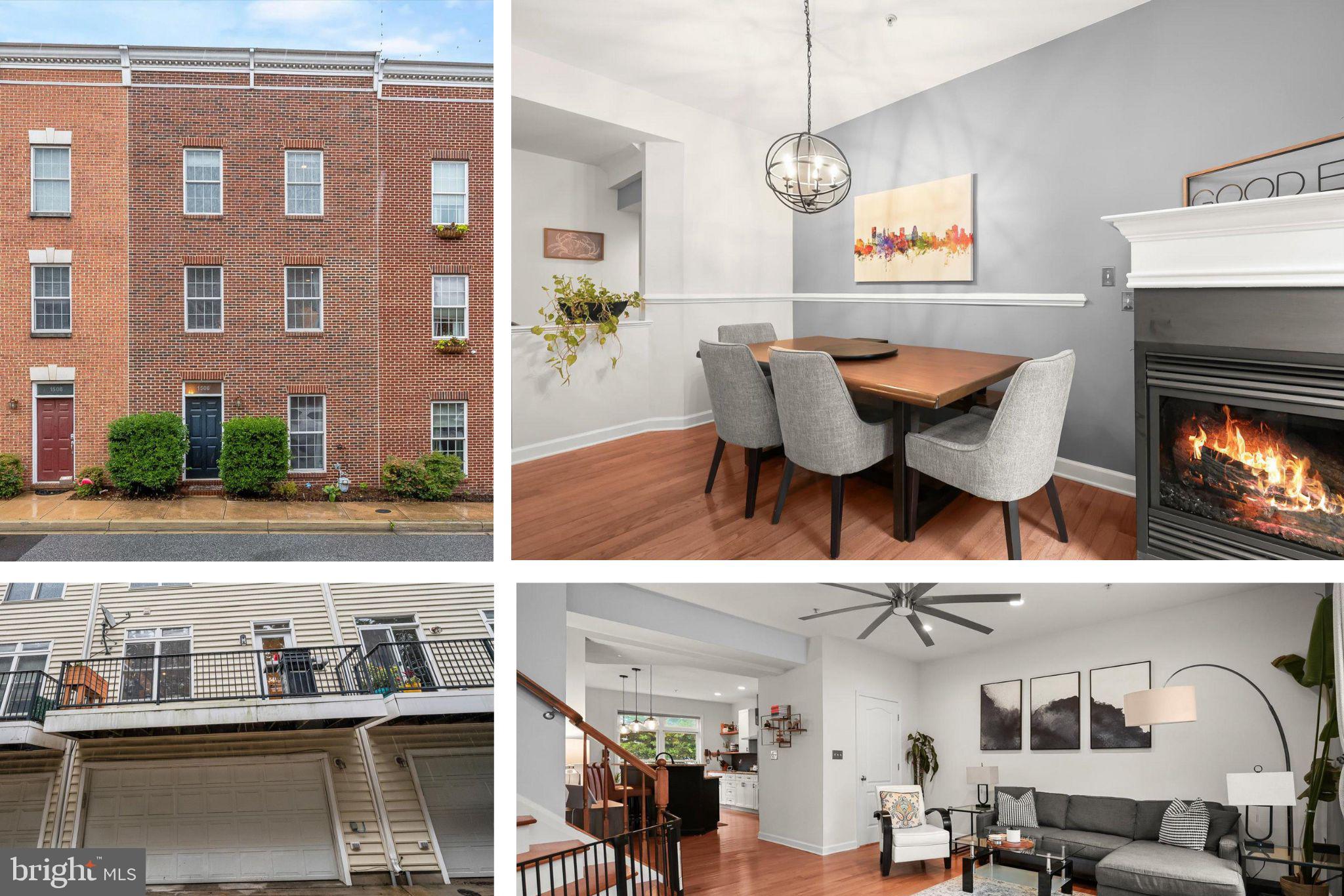 Welcome to this beautifully maintained 3-level townhome in the heart of Federal Hill—a newer city home with all the charm and character of the neighborhood. Built in 2008 and rarely available, this spacious property offers 3 bedrooms, 3.5 bathrooms, and a 2-car garage. Inside, you'll find hardwood flooring, granite countertops, plenty of natural light, and a cozy gas fireplace. The kitchen opens to a private balcony, perfect for morning coffee or grilling. The sun-filled primary suite features double walk-in closets and a private ensuite bath. On the top level, enjoy a wet bar with beverage fridge and access to a rooftop deck with spectacular city views—ideal for entertaining or relaxing.
Located in a prime spot just steps from Southside Shopping Center and McHenry Row, with tons of shopping, groceries, restaurants, gas stations, gyms, and parks right at your fingertips. Recent updates include a water heater (2022) and washer/dryer (2023). Turnkey city living at its finest! Don't wait. Schedule your private tour today!!! ASK ABOUT HOW YOU CAN LOCK YOUR INTEREST RATE IN AT A FULL 1% BELOW THE CURRENT MARKET RATES!!!