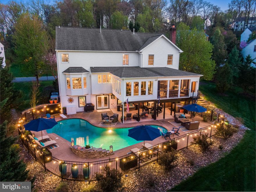 OPEN HOUSE:  Friday, April 17 * 5-7pm, Saturday, April 18* Noon - 4pm and Sunday, April 19, Noon - 4pm.   A masterpiece in Beauregard Estates  within the Town of  Leesburg: truly turnkey,  every update and upgrade has already been completed in this .72 of an acre home, backing to Tuscarora Creek and common area.

Boasting over 5,000 square feet of beautifully finished living space, this home showcases top-of-the-line craftsmanship throughout, from custom cabinetry and wide-plank flooring to thoughtfully curated high-end finishes in every room.  The kitchen has 2 islands and custom cabinetry surrounds the area with the Quartzite countertops and Thermador appliances.  The Primary Suite, has a barn door entrance with a built-in cabinet as a dresser on one side and a tv with electric fire place on the other. The Primary Bathroom has every detail from a free standing tub to a heated towel rack.  Additional 2 upper level bathrooms have been fully renovated with the luxury upgrades, from lighted mirrors to  custom cabinets/shelving to the Toto toilets.  So many incredible upgrades.  YES - 3 Full Bathrooms on upper bedroom level, fully renovated with custom designs.

Step outside to your own private oasis featuring a professionally designed outdoor living space complete with a stunning pool, hot tub, and expansive entertaining areas, perfect for relaxing or hosting. Full yard irrigation system in front and back yard.
Situated on .72 acres, the property backs to serene creek views and protected land owned by the Town of Leesburg and W&OD Trail, offering unmatched privacy and natural beauty.
Major systems have been updated within the last 8 years, including the roof, hot water heater, and HVAC, providing peace of mind for years to come.
Inside, enjoy:
 • 2 gas fireplaces and 3 electric fireplaces for warmth and ambiance • A dramatic two-story family room with a floor-to-ceiling stone gas fireplace and custom built-ins • A fully finished basement featuring a custom bar, built-in cabinetry, TV and two Murphy beds—ideal for  guests includes another  Full  Bathroom • Dedicated exercise room for convenient at-home fitness or a guest bedroom * 8 TVs and Brackets convey 

This property sits in the heart of the amenities of Leesburg, minutes from restaurants, shopping @ Costco, Target, Wal-Mart, the Leesburg Outlets, Wegmans, entertainment, medical facilities, wineries/breweries, recreational facilities, and Dulles airport.  This is truly a HONEY STOP the CAR type of property!!!