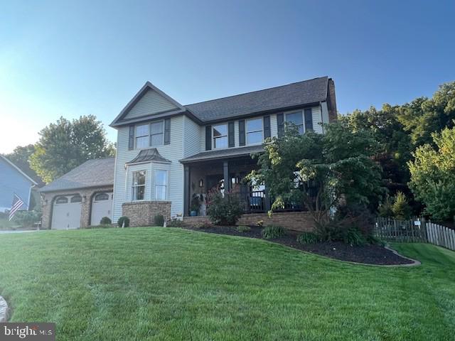 Well maintained, manicured two story home built in 1992 by J A Myers Homes. 4 bedrooms, 2 full and 2 half baths. LVP and tiled floors throughout main area. Large sunroom with exposed beams overlooking rear yard with inground pool and beautiful wooded backdrop. Ready to entertain friends and family. Owners suite boasts a large bedroom with WIC, soak tub with jets, walk in travertine tiled shower with 3/8 inch clear glass shower door, raised vanities with vessel sinks and linen cabinet for storage. Full finished basement with exercise / dance floor, mirrored wall, bar area with brick wall and Tuscan plaster wall finish, finished laundry area with storage cabinet surround and half bath. Large two car garage, insulated walls, ceiling and doors. Plenty of off street parking, Quiet, pleasant neighborhood. Roof is replace in last 8 years, windows and slider door recently replaced. Built to last. NO HOA.