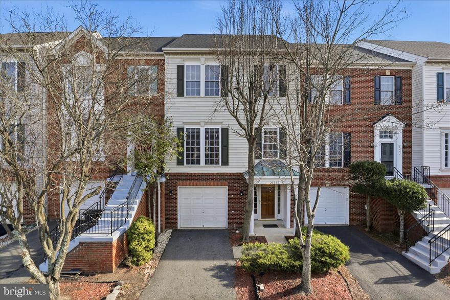 This well kept townhome has 3 bedrooms and 3 1/2 baths, a 1-car garage, a deck, a balcony, a patio and a fenced backyard. The main level has a foyer, a family room with a sound system, full bath, laundry room, and access to the backyard patio. The upper level has a living room, half bath, small work station, kitchen/dining room combination, a custom built-in bar, and a deck. The open concept kitchen has energy efficient stainless steel appliances, upgraded 42" cabinets, granite counters, double oven, microwave, cooktop, island, and space for a large dining table. The upper level - the master bedroom, with a private balcony, walk-in closet, second closet and master bathroom. The other two bedrooms share a full
bath in the hallway. The townhome has crown molding, chair rail, and ceiling fans throughout. It has a side
view of the golf course and lots of natural light. The South Riding Community has plenty of amenities for everyone - multiple pools, tennis courts, rec center, walking trails, playgrounds, and nearby shops, restaurants, and grocery stores. Top-rated elementary, middle, and high schools are all located within the community. Ample common area parking is available. Convenient access to Route 50, Loudoun County Parkway, and major commuter routes. Ready for immediate occupancy.