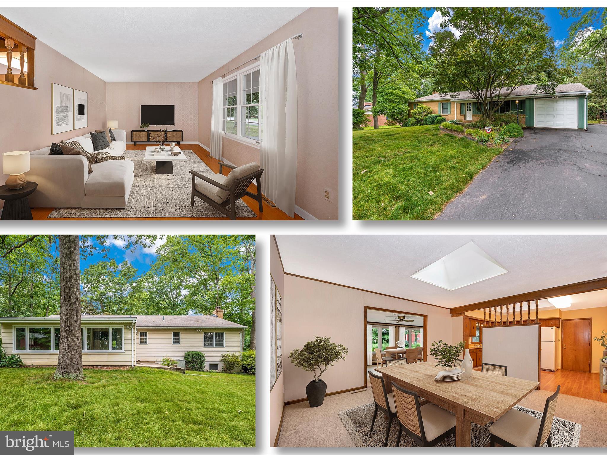 ALL OFFERS ARE DUE SATURDAY (7/8) BY 8PM! This brick and board & batten ranch home in desirable Ridgewood Estates on a huge almost 3/4 acre lot that backs to fields of crops is sure to please! Includes two lots (2 separate tax IDs on one deed). Total acreage is the sum of both lots (0.586 + 0.15 acres). The property goes past the fencing with a path. The back yard is very serene with mature trees, beautiful gardens, a koi pond, an outdoor swing, an outdoor fireplace, trellis' and two sheds! This home has a one-car garage as well as plenty of overflow parking in the long driveway and alongside the home (Got an RV? No problem). Inside you'll find a large living room with hardwood floors and double window, dining room with skylight, kitchen with skylight and island, sunroom with walls of windows for natural light and 3 bedrooms (all with large closets and organizers) and 2 bathrooms (one is in the owner's suite). The bedrooms all have hardwood floors or hardwood under carpet. The lower level contains a half bath, a workshop, a recreation area with fireplace, and a flex room with walk-in closet that could be used as another bedroom, craft room, exercise room, family room, etc. This home has great bones and is in good condition. It just needs a few updates to make it a showpiece. The roof was replaced in 2015, gutter helmets were installed at that time as well, water heater replaced in 2022, windows in 2013, garage door in 2017 and dishwasher in 2020 so your large ticket items are already replaced. This home is on well and septic and has a water softener and acid neutralizer. If you want one-level living with room to stretch out from your neighbors, this is it! Better see it before someone else gets to call it home. Estate sale - Sold strictly as-is.