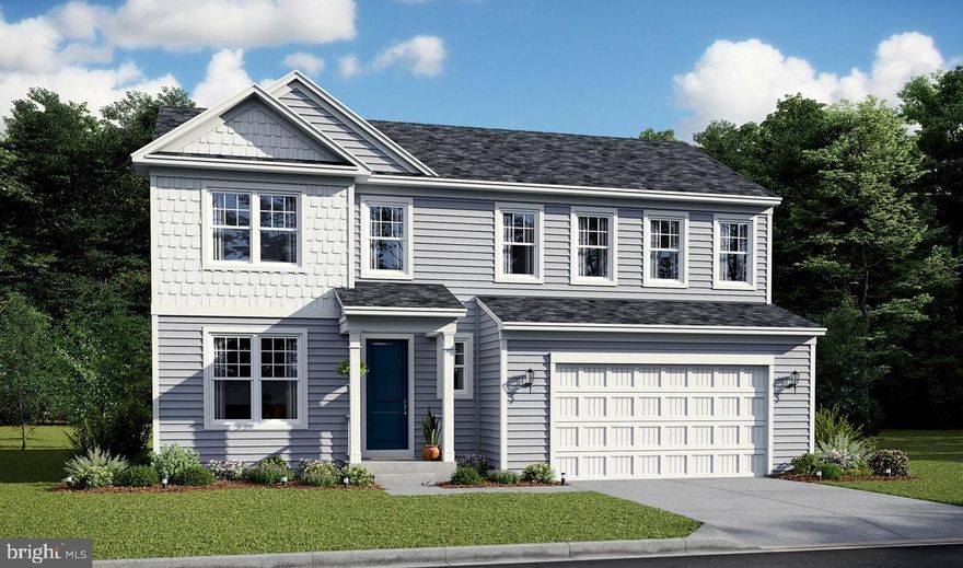 Grace Meadows, a brand new community offers an enclave of 18 single family homes in sought after Hanover, Howard County, Maryland. This popular Anderson model is on private homesite with tree line in the back yard. two car garage with electric car charger, 4 bedrooms, 2 full bathrooms and 1 powder room. The Andersons main level includes an open floor plan, a gourmet kitchen with island, granite countertops gas cooktop and double wall ovens. Spacious Extended Great Room is enhanced with a natural gas fireplace. The large Primary Suite has a large walk in closet and offers a luxury bath with a soaking tub and separate shower. A finished basement recreation room, adds additional living space to this home. Still time to select colors.  August move in. By appointment. PHOTO LIKENESS of decorated Anderson model home.