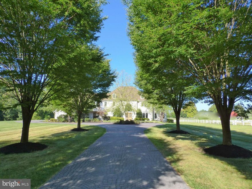 The Sunflower House! This fabulous equestrian estate sits on 24 acres with a 5BR, 3.3BA home and 8 stall barn in award-winning Unionville-Chadds Ford Schools, within the sought after Hillendale Elementary School catchment area.  The 7,927 square foot home has high end features such as 9 foot ceilings throughout, an antique white limestone Foyer floor, huge Kitchen, soaring Family Room with a stone fireplace, finished walk-out Lower Level with a stunning built-in cherry wood bar, Sun Room, mahogany deck, spacious Master Suite with a huge walk-in closet, and much more. The home has three heating and cooling zones. With a lovely pool and a small tributary of the East Branch of the Red Clay Creek flows through part of the property, water features prominently. For the horses, there is an 8 stall barn, several paddocks, a lighted ring, and enough room for a cross-country course. This farm is under an agricultural conservation easement and surrounded by eased properties in Unionville's famed horse country. Exceedingly convenient for the commuter, and only moments from Kennett Square, Sunflower Farm has the rare combination of suburban convenience and the privacy of a country lifestyle. (Note: The stucco was inspected by Jules Falcone and remediated by Murtagh Stucco Remediation with a 5 year warranty on the house. The home will be transferred with a home warranty for the mechanical systems.)