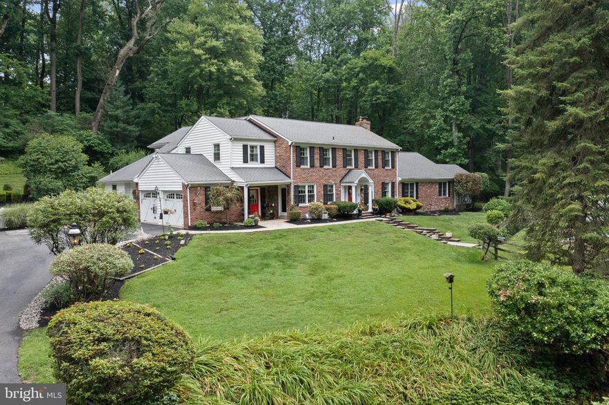 Welcome to 321 Foxdale Road, a spacious and thoughtfully updated 5-bedroom house, a true gem for those seeking a comfortable and versatile living space in the much sought after Timberwyck neighborhood of Upper Providence, in the top-rated Rose Tree Media School District. Nestled within the serene backdrop at the end of a cul-de-sac street on over an acre lot, this home offers a perfect blend of tradition and modern living. Upon entering the foyer, you are greeted by the timeless charm of a large living room to your right, complete with a fireplace, creating the perfect ambiance for entertaining. To the left, a gracious dining room awaits, featuring a tray ceiling and a convenient adjoining butler's pantry, perfect for hosting memorable dinner gatherings. This home has been thoughtfully updated and expanded to embrace modern living, featuring an open-concept rear addition, highlighted by a gourmet kitchen and two-story family room. Overlooking the beautiful backyard, the chef's kitchen is a culinary enthusiast's dream, with abundant cabinets and counter space, and an extra-large island with seating offering the perfect spot for casual dining and entertainment. The adjacent breakfast room provides a serene spot to enjoy meals while taking in the wooded backyard.  With its vaulted ceiling and cozy gas fireplace, the family room becomes the heart of the home, providing a warm and inviting atmosphere. French doors off the family room lead to a patio, offering a seamless transition between indoor and outdoor living. The practicality of this home is further accentuated by a well-designed mudroom featuring built-in cubbies to capture backpacks and sports equipment, a laundry room with generous counter space and cabinets, and a fully finished basement offering additional living space for various activities and plenty of storage. Ascending the front curved staircase or utilizing the convenient back staircase from the family room, you will find yourself on the second floor. On this level, you'll discover a beautiful master suite with a sitting room, which can double as a nursery or private retreat, double walk-in closets, and a lavish bathroom featuring dual vanities, jacuzzi tub, stall shower, and private toilet water closet. There are three additional generously sized bedrooms, with one featuring an attached sitting room perfect for playtime or study space. A shared hall bathroom completes this floor. One of the unique features of this home is the in-law suite adjacent to the formal living room. This suite provides a private living space with its own kitchenette, walk-in closet, laundry room, bedroom, living room, and bathroom with dual vanity, jacuzzi tub, and stall shower. A screened-in porch allows for peaceful moments enjoying nature, which add to the comfort of this self-contained unit. The relaxing pool area, private surroundings offering picturesque mature trees, carefully curated gardens, and sounds of nature are sure to offer a serene escape from the bustle of daily life.  However, you are minutes to Media Borough and State Street with its amazing dining, shopping, and entertainment options; a short distance to some of the best private schools in the country; walking distance to Ridley Creek State Park; and close to the train and all major roadways for an easy commute to Philadelphia International Airport, the stadiums, Center City Philadelphia, and Wilmington.  Make your appointment today to see this one-of-a-kind property; it will not disappointment!