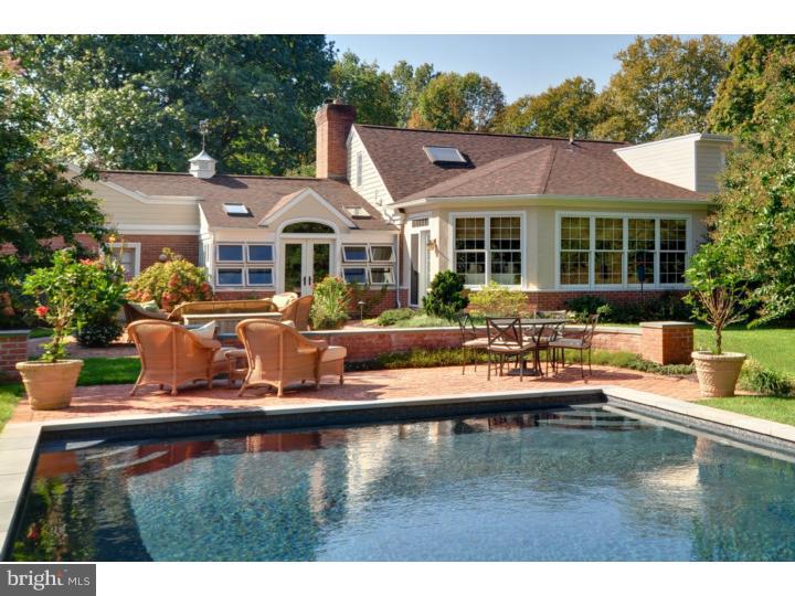 Sited on a premier street in Lower Merion, with mature gardens and views of 9th fairway of Philadelphia Country Club Golf Course, shopping, dining, & international airport. This GLADWYNE TREASURE has been redesigned & reconfigured with state of the art amenities and an open/flexible floor plan. This home presents extraordinary opportunity for grand entertaining & casual family living.The main level features a Great Room, bright/spacious dining room & well equipped kitchen. The view from this area overlooks an endless pool with lushly landscaped grounds that afford the utmost privacy. Enjoy the indoor/outdoor ambience of the three season enclosed porch w/ cathedral ceiling, excellent mill work, sky lights, and windows. In addition to the shared living space, the main level also boasts of a breathtaking master suite that is spacious and elegantly designed. The honey onyx bathroom has been executed with incredible precision. Oversized Steam shower and large tub with unusual sinks complement this first floor bath. Nearby the office set apart from the mainstream of home. Separate Pool house cabana and studio can also function as an au pair or in law home. Lower level boasts of media room, bath & kit. Minutes to town/ Gladwyne, Center City,& King of Prussia. Four car two garages with a circular drive that accommodates additional off street parking. Enjoy the award winning Lower Merion Schools and the excellent private schools within this area.