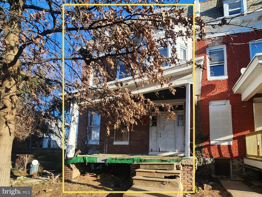 ONLINE AUCTION: This auction takes place on the Ashland Auction Group website bidding platform. Bidding begins 4/6/2026 @ 10:00 AM. Bidding ends 4/8/2026 @ 11:30 AM. The list price is the suggested opening bid. Deposit: $10,000.

This two-story, porch front townhouse is located in the Dolfield neighborhood of Baltimore city. Residents can enjoy the nearby facilities and attractions such as the Rogers Ave Metro Station and Pimlico Race Track. The property has unknown occupancy. The area provides easy access to major traffic arteries, Garrison Blvd, offering convenient routes to downtown Baltimore and other parts of the metropolitan area.

Demolition for the $400 million redevelopment of Pimlico Race Course began in 2025, marking the start of a major transformation for one of Baltimore’s most historic sports venues. The project, part of the “Pimlico Plus Plan,” will reimagine Pimlico as a year‑round racing and event destination, preserving its legendary heritage while adding modern facilities.