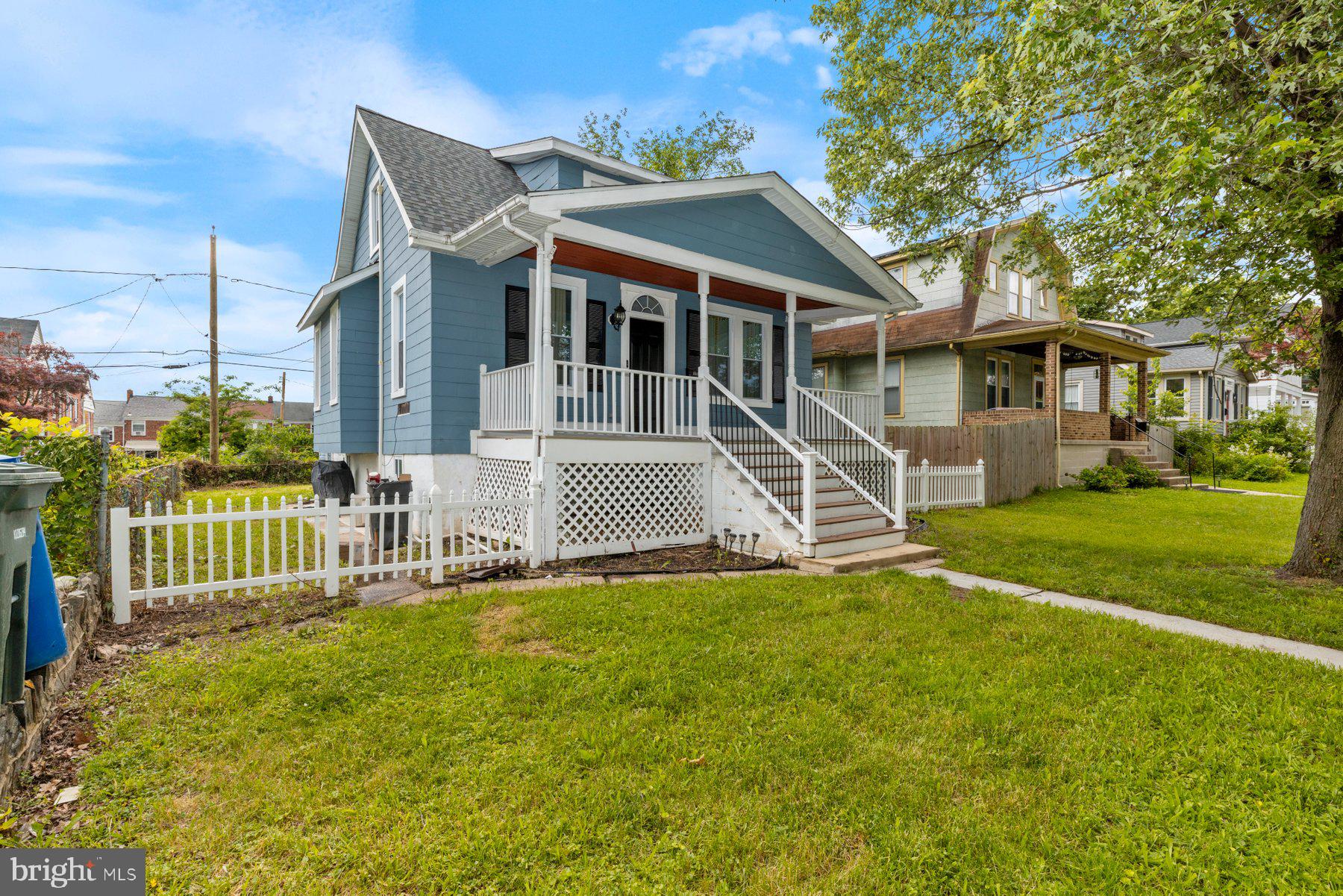 Welcome to this charming Cape Cod-style home! Step up to the inviting front porch, perfect for unwinding
and enjoying the outdoors. Schedule your tour today of this stunning 4-bedroom, 3 full-bath brick Cape
Cod, featuring off-street parking, an open-concept living room, and a separate dining area. The updated
kitchen boasts sleek white cabinetry, granite countertops, and stainless steel appliances. The main level
offers two bedrooms and two full baths, while the upper level includes two additional bedrooms and a full
bath. Enjoy extra living space in the finished basement with a cozy family room and a fenced yard, perfect if you have pets to run around, enjoy a family cookout, and much more. The fenced backyard is ideal for pets, weekend cookouts, and outdoor fun. This home is a must-see—schedule your private tour today!
