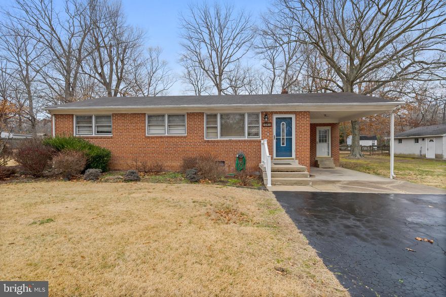 MULTIPLE OFFERS DUE BY 8PM SUNDAY 2/12. SELLER RESERVES THE RIGHT TO ACCEPT AN OFFER AT ANY TIME. Package deal in La Plata!!! Run, don't walk, to this all brick rambler with approx 1400 sq feet of finished living space. This home is situated on a 1.2 acre level lot. The back yard is partially cleared and fenced. There is a 1 car attached carport, and 2 car detached garage with storage space,  and a shed. Inside you'll find a freshly painted living room with hardwood floors (cabinets convey too!), a kitchen with breakfast nook, and a large family/sun room with propane heat. There's a separate laundry room off the kitchen with sink and exterior access. Located a short drive to Indian Head Hwy/210...great for NOVA/DC commuters. Easy commute to Stump Neck & Indian Head Navy Base. Not far from local shopping, restaurants, theater, hospital and more! No HOA!!




Qualifies for USDA financing!!