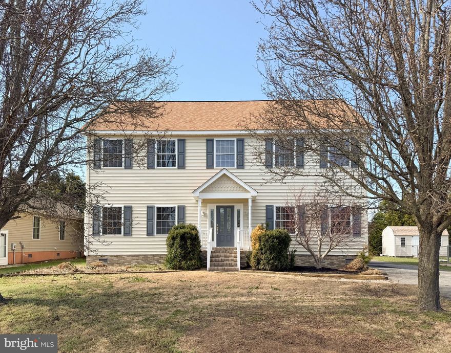 Built in 2003  * Center Hall Colonial with wood floors, fireplace in living room * 4 Bedrooms 3 Full baths * Huge kitchen with slider to back deck *  1st  floor offers Living room, separate dining room, den-which was used as  bedroom #5, Laundry, Full bath, Huge kitchen with pantry * 2nd floor features 4 bedrooms 2 full  incredible baths * Don't miss the dressing room off the primary bedroom * Lots of natural light  thru-out *  Location is extraordinary * Community pool  and low HOA fees * Updates include : 2 new HVAC systems (one on each level), Roof and Tankless water heater , ceiling fans, large  shed in back yard *