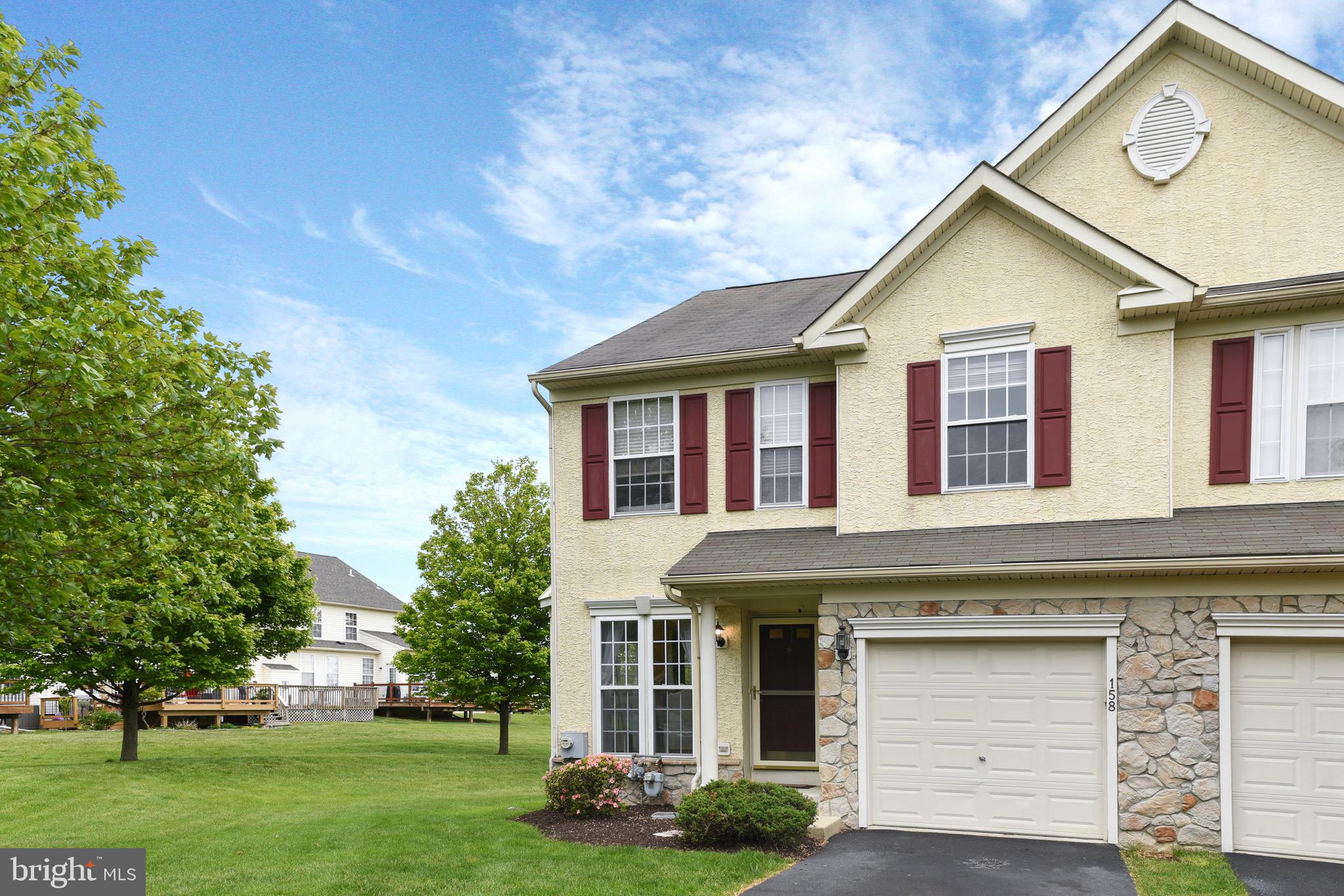 Welcome Home! Rarely available home for rent in Inniscrone Views, with beautiful views of open space from this impeccable townhome and located in close proximity to the Inniscrone Golf Course. The home boosts updated modern paint colors, high ceilings, large bumped out breakfast area and hardwood flooring on the main level. The kitchen features upgraded kitchen cabinets, new appliances and a tile backsplash. This is the perfect place to entertain friends and family, to use as an extra prep area for cooking, or to enjoy a casual meal. The kitchen adjoins with the bright and airy breakfast room with windows looking out to your oversized no-maintenance deck with premium railings and views of community green space. The kitchen opens to family room with a gas fireplace and loads of natural light from expansive windows. On the upper level you will find a large owners suite with a master bath, soaking tub, separate shower, two bowl vanity and walk in closet. Down the hall is a large laundry room with a washer and dryer and wash tub. There are an additional two large bedrooms, with a full hall bath and each bedroom features an excellent sized closet. The finished lower level is another area that offers several possibilities. With many windows, and a walkout to the yard, this space feels like an extension of the home, not a basement. The lower level has many possible uses, such as, den, office, studio and more. There is an unfinished area to access utilities and store your seasonal items. This end-unit townhome feels like a single family with the sweeping views, natural light and an open floor plan, yet has all the conveniences of a townhome community. In addition, the home features a built-in speaker system, ideal for entertaining. All of these features and home is close to the area attractions and is in the award-winning Avon Grove School District.