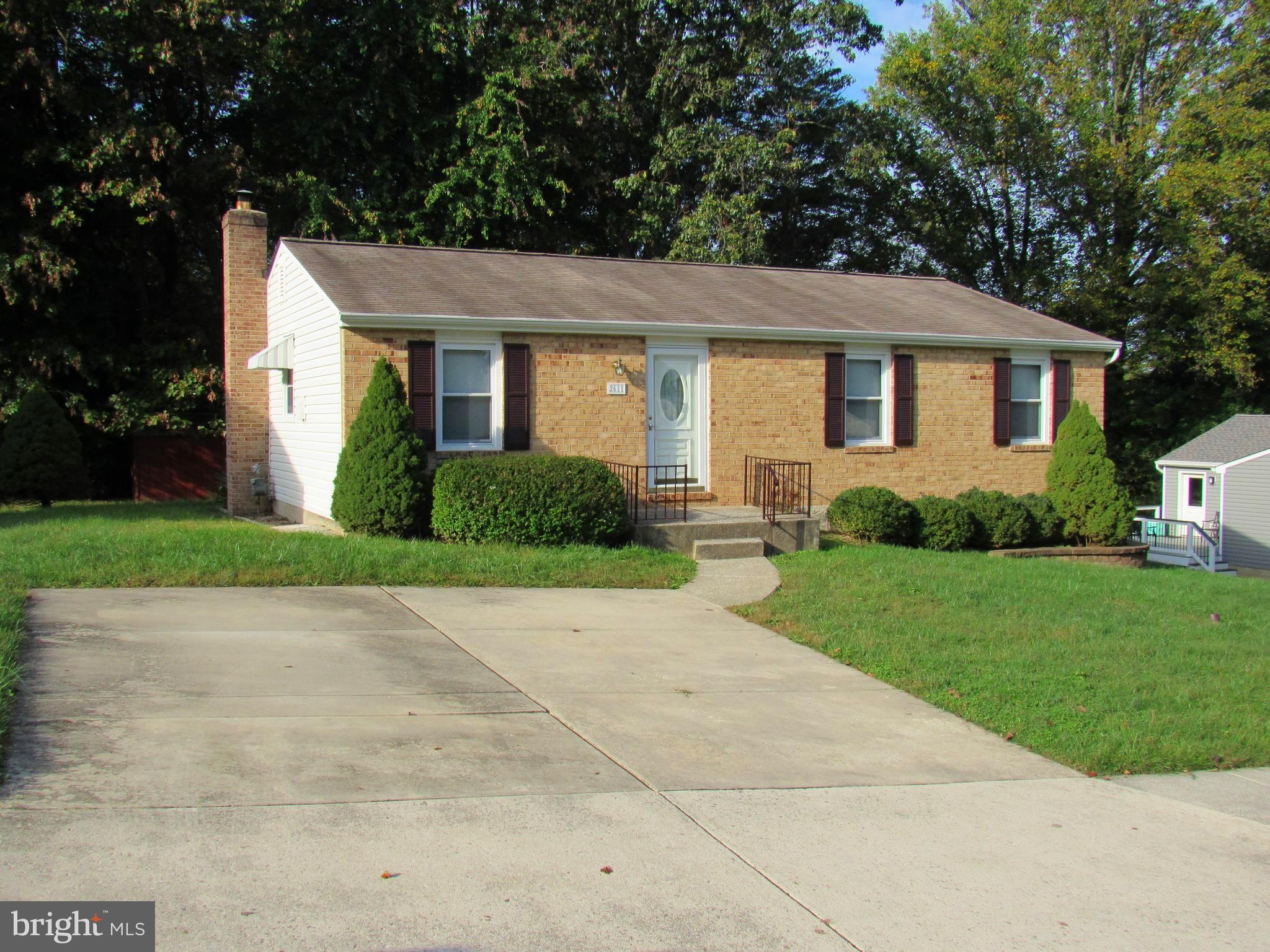 Charming Rancher on Cul-de-Sac in Cub Hill! Main Level Features Spacious Living Room with Slider to Covered 14x10 Deck Overlooking Trees and Fantastic Rear Yard; Master Bedroom and Master Bath; Two Additional Bedrooms and Another Full Bath; Formal Dining Room and Updated Eat In Kitchen with All Appliances. Finished Lower Level Highlights Include: Wood Burning Stove; Huge Workshop; Spacious Laundry Area; and Half Bath. Paved Driveway for Off Street Parking; 90% Energy Efficient Gas Furnace. Estate Sale-Sold AS IS (including shed)-but in Good Shape! Convenient to Loch Raven Reservoir, Towson and I-95.
