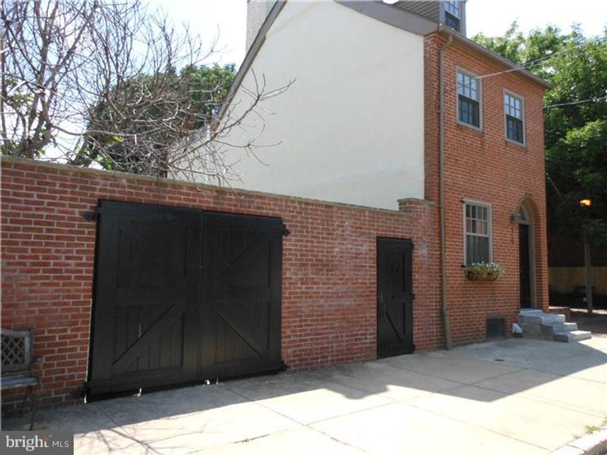 Amazing Pennsport double wide corner property with beautiful Historic fa ade bordered by a lovely park. Beautifully renovated with Chef's kitchen featuring stainless appliances, cherry cabinets and granite counters. Living/family room with full glass wall of triple sliders opens to a brick patio and to the left is a huge side yard for entertaining, or playground. Powder room on entry level with original fireplace in dining area and gleaming wood floors. Second floor master BR with tons of closet space, double sliders overlooking the rear yard, and separate dressing room/office. Hall bath is shared by second BR. Third floor is a multi-purpose open loft for 3rd BR, playroom, guest area, studio/office. Truly a gem in this lovely neighborhood. Easy to show, call today!