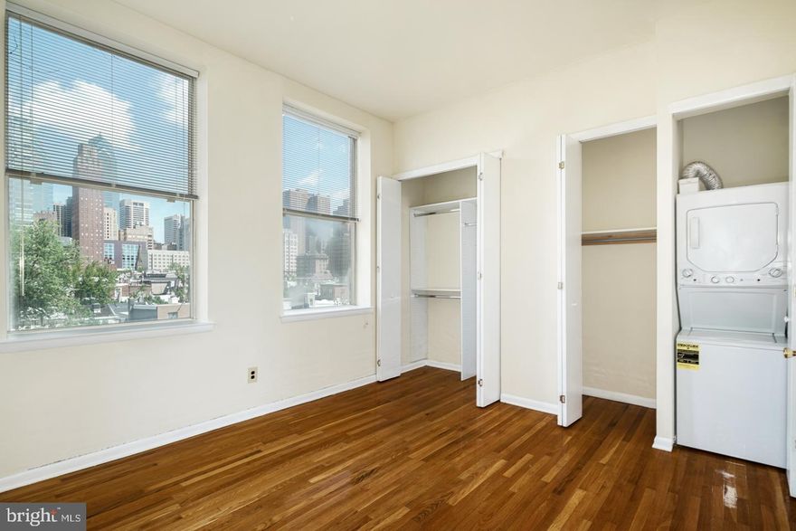 PRIVATE OUTDOOR SCREENED PORCH!!  All UTILITIES INCLUDED!!  Make sure to request a VIDEO TOUR OF THE UNIT and FLOOR PLAN! AMAZING Two Bedroom 5th Floor Apartment in the highly coveted Rittenhouse Square neighborhood! The unit is located in a fantastic, safe, and large apartment building.  Great kitchen, hardwood floors throughout, TONS of NATURAL LIGHT, and super high ceilings are just some of the highlights.  Unit is very spacious with a large living area and nice-sized bedrooms with tons of closet space. The full bathroom comes complete with a perfect tub/shower combo!! Steps from shopping, dining, Center City, and public transportation. Excellent condition!! A perfect sized space! Make this place your own -- it will not last! Available June 1st! Again don't wait long, it will not last at this price! First month and one month security deposit due prior to move-in. If the applicant's credit score is above 750 then your security deposit will only be $500. $39.99 application fee per applicant.  Residents have free access to the gym in the Newport Building at 1530 Spruce St.