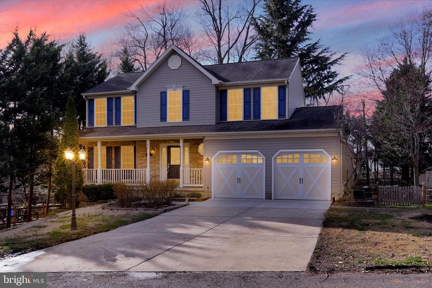 Perryville colonial with 4 BR  and 2.5 BA.  Original owners have updated this home  and it is move in ready.  New flooring and  paint welcomes you. Enter at the foyer and you can proceed from there on to the living room, half bath, laundry room or kitchen.  The kitchen has all new stainless steel appliances, new quartz countertops, a new kitchen sink and faucet.  Next to the kitchen is the formal dining room, breakfast room area and the family room with gas fireplace. Exit the sliders in the breakfast room to relax on the deck or in the new split rail fenced -in backyard with play set. There is also a new washer and dryer in the laundry room with access to the two car garage with newer garage doors. The basement is unfinished with plenty of space for storage with a rough in which can be finished off for another bathroom.  There is a door leading out from the basement to the backyard with a spot to swing under the deck. Many recreational opportunities are available  in the area to enjoy the outdoors on  the water, in state parks, as well as Great Wolf Lodge or Hollywood Casino.  Easy drive to major commuting routes of I-95 and RT40, APG, Baltimore, DE, PA. Come check it out and get ready to make this your new home!