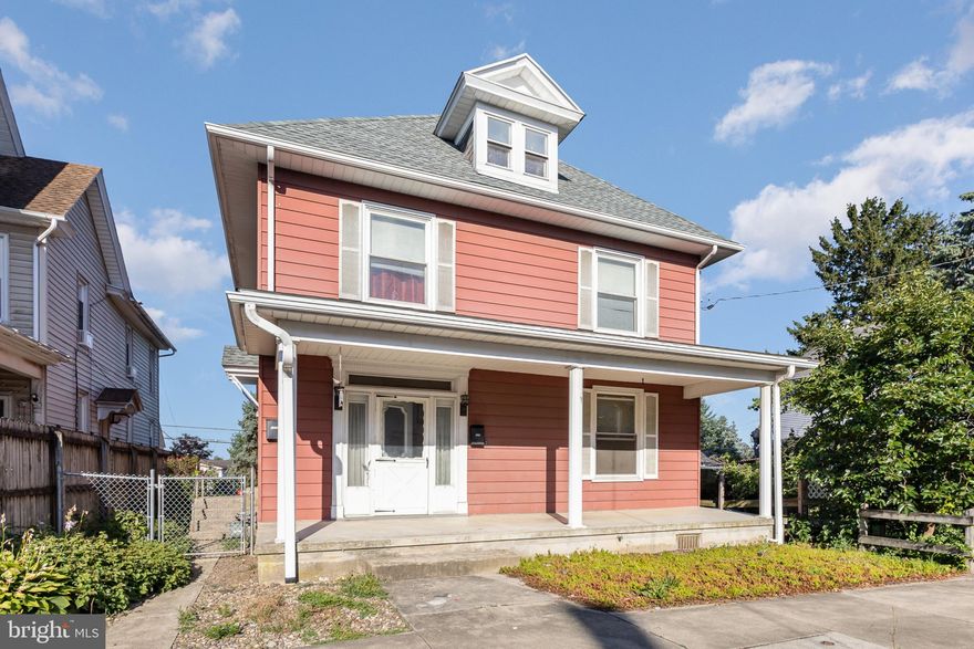 Very nice two unit in Palmyra with original character. Live in one, rent the other or use the main level as a true in-law suite. Also, there is potential to be converted back to a single home.  The third-floor attic could be 2 & 3 bedrooms. Enjoy the front porch and nice fenced yard. One car oversized detached garage + off-street parking. Explore the possibilities!