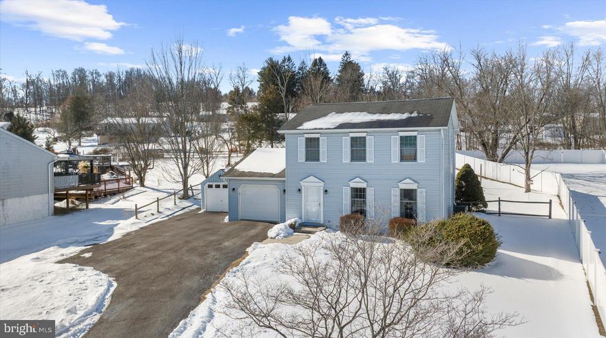 Conveniently located 3-bedroom, 2.5-bath Colonial with a one-car attached garage, newer central air, fully fenced yard, and finished basement.  The living and dining rooms feature elegant crown molding and plush carpeting and direct access to the expansive, private backyard complete with a shed—perfect for outdoor gatherings, pets, or play.  The kitchen offers durable luxury vinyl plank flooring, an electric range, pantry storage, and leads into the finished basement with recreation space, sitting area, and laundry room.  
Upstairs, you’ll find the primary bedroom with an attached full bath, along with two additional bedrooms and hall bathroom.  Could be ready rather quickly for its next owner!