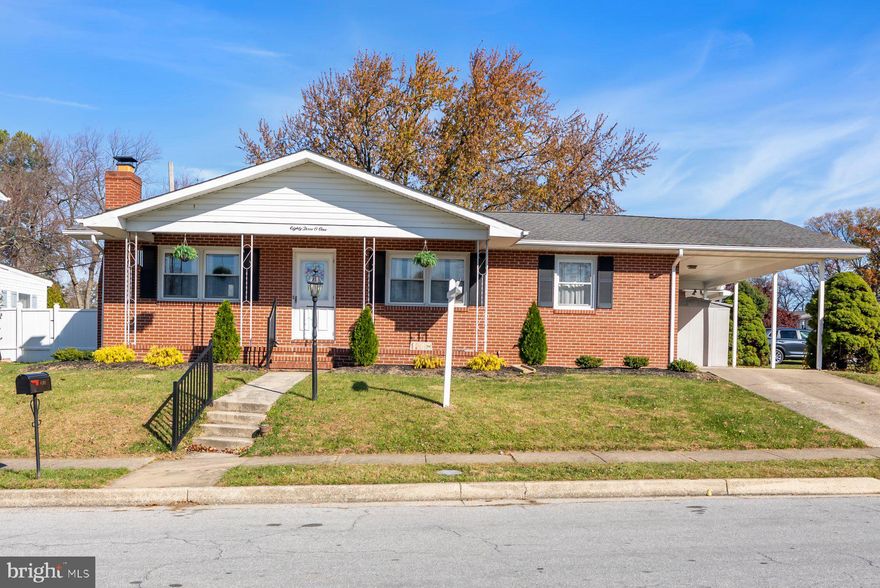 BACK ON THE MARKET!!
Charming Brick Rancher on a Corner Lot!  Only one owner.
You’ll fall in love with this lovingly cared-for 3-bedroom, 2½-bath brick rancher on a cheerful corner lot. Enjoy relaxing on the front porch or entertaining family and friends in the fenced backyard and patio area. There’s a one-car carport, a large storage shed, and two driveways—so parking is never a problem!
Step inside to a bright and inviting living room featuring a brick wood-burning fireplace and beautiful hardwood floors (recently refinished!). The main level has been freshly painted, giving it a warm, move-in-ready feel. The kitchen overlooks the pretty backyard and has just the right spot for a cozy breakfast table. The primary bedroom offers its own private bath for extra convenience.
Downstairs, you’ll find a comfortable finished lower level with brand-new carpet, a half bath, laundry, and utility area. (The fireplace here is decorative only.)
This home has been well loved and it shows—come see for yourself!  Seller is offering a Home Warranty.