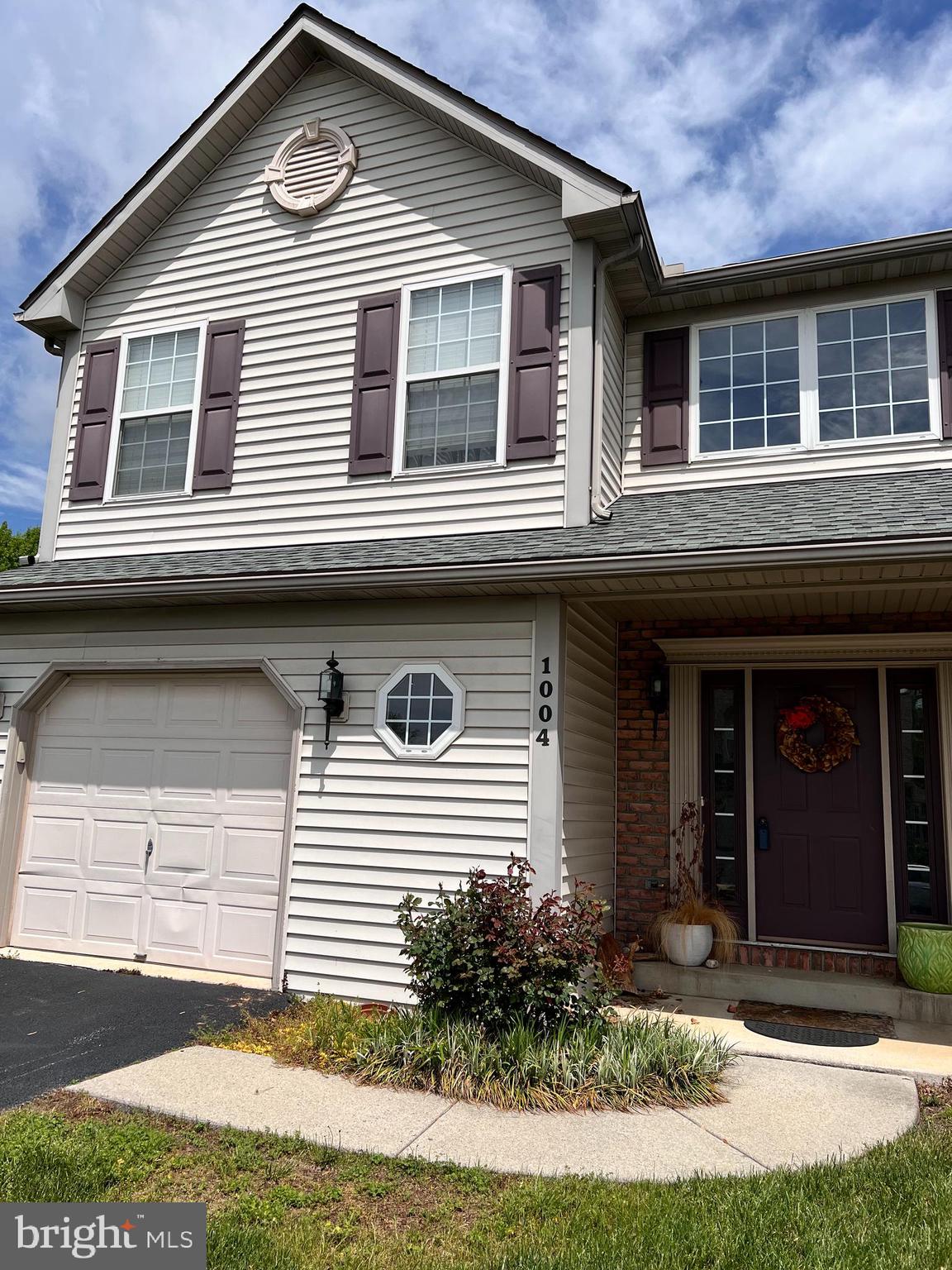Take a look at this lovingly-maintained and sturdy home in the Villages at Rivers subdivision in the Muhlenberg School District. This semi-detached home, situated in a quiet cul de sac,  offers three bedrooms, two full baths, a half bath, a finished basement, and a garage. Enter your new home into a two story foyer. There's a half bath to the left. From there, enter a large welcoming open space that contains your kitchen, dining area, and living room. Up the stairs and to the left is the primary bedroom with a vaulted ceiling, and a full bath features a Jacuzzi tub. Also on the second floor, you'll find another full bath and two more bedrooms. Out back, you'll enjoy manicured landscaping with plantings that attract pollinators. This home is move-in-ready, and being sold as-is.