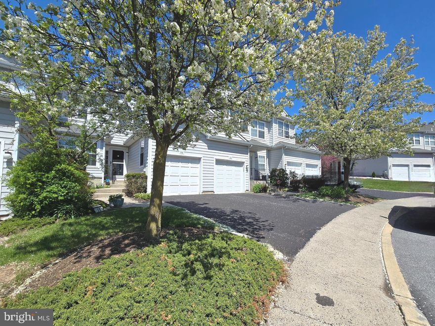 Don't let your home pass you by! Welcome to 19 Victoria Circle, a beautifully maintained townhome located in the highly sought-after Thornhill community in the heart of Collegeville. Perfectly positioned in one of Montgomery County’s most desirable areas, this home offers a wonderful blend of comfort, style, and convenience just minutes from popular destinations such as the charming shops and restaurants of Skippack Village, with easy access to Route 422, King of Prussia, and Philadelphia. Step inside to an airy first floor featuring wood flooring and a partial open floorplan anchored by a classic wood-burning fireplace, creating an inviting space for both relaxing and entertaining. A double set of sliding doors leads to the rear cement patio and garden area, offering a wonderful outdoor setting for enjoying fresh air, gardening, or gathering. The main level also features a convenient half bath, kitchen with stainless steel appliances, and breakfast nook. Upstairs, freshly cleaned plush carpeting extends throughout the stairwell and second floor, where the spacious primary suite features a walk-in closet and garden-style ensuite bath. Two additional bedrooms, a full hallway bathroom, ample closet space, complete the upper level. The home also offers an abundance of natural sunlight, one-car attached garage equipped with a hoist, providing additional functionality and storage. Numerous updates provide added value and peace of mind, including a new roof and siding installed in 2025, a new furnace and water heater with leak detection installed in 2023, windows replaced in 2018, a new screen door installed in 2024, and the fireplace and chimney inspected in 2026. Residents of Thornhill enjoy a low-maintenance lifestyle with an HOA that covers common area maintenance, exterior building maintenance, lawn care, snow removal, trash service, and access to the community health club and pool. This is an exceptional opportunity to own in one of Collegeville’s most desirable communities.