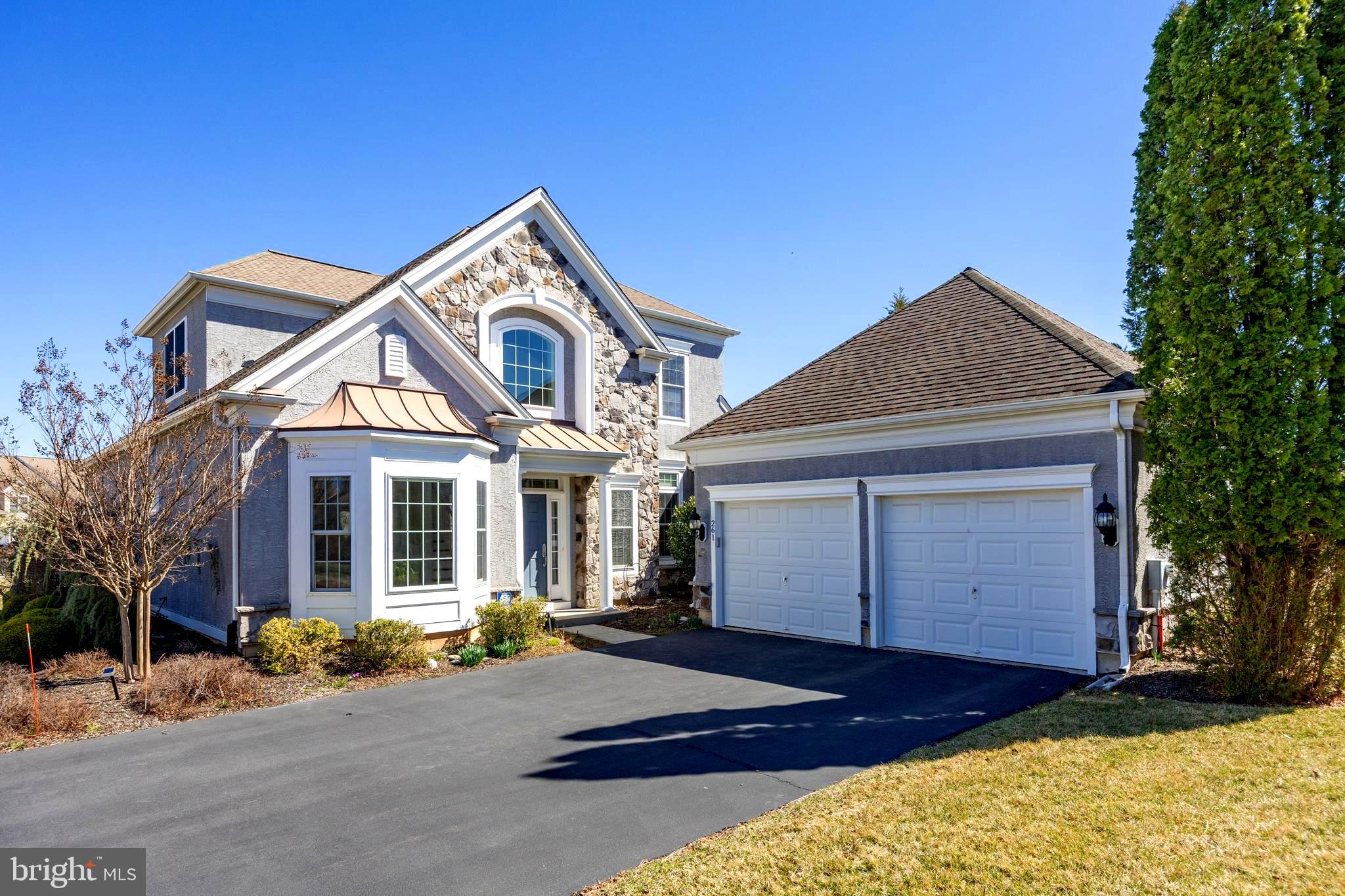 Welcome to your new home! This stunning 3-bedroom, 2.5-bath, 2-car garage single-family home features a first-floor main suite within the Reserve at Gwynedd, an exclusive gated community for residents aged 55 and over, along with access to recreational facilities. This fabulous and airy home is nestled in a peaceful cul-de-sac and features a backyard with a tranquil pond view. The entrance that covered the porch welcomes you into this elegant home. Enter the two-story foyer with gorgeous hardwood floorings that gleam under the light and open to the den/office, dining room, kitchen, adjoining breakfast room, sitting/sun room, and powder room, door to the laundry room and 2 car garage, which flow seamlessly together, creating a warm and inviting atmosphere. 1st floor features a bright primary bedroom that boasts a tray ceiling, a tiled full bath with tub and shower, a large walk-in closet, and an additional closet. Den/office with elegant chair rails and wainscoting, accentuated by cathedral ceiling with recessed lighting. The dining room has wood floors, chair rails, wainscoting, and a tray ceiling with recessed lights. Two-story family room featuring a fireplace, ample windows for natural light, hardwood floors, and a vaulted ceiling with recessed lighting. The kitchen features a beautiful granite countertop, a double bowl under-mount sink, 42" cherry cabinets, a pantry, a butler's pantry, and a door leading to the spacious laundry room and two-car garage. Adjacent is a bright breakfast room with a gorgeous sun-filled sitting/sunroom that offers a beautiful view of the pond. The second floor boasts a stunning wooden staircase with open railings that provide a view of the family room and foyer below. An expansive open loft offers versatile space perfect for art, music, or office activities. Completing this level are two generously sized bedrooms, accompanied by a full bathroom conveniently located in the hallway for guests. The Reserve at Gwynedd offers residents a lifestyle enriched by access to various amenities, including clubhouses with both indoor and outdoor pools, card and billiard rooms, a fitness, and a library, among others. This community fosters a vibrant atmosphere where elegant living meets a dynamic communal life, showcasing that this is more than just a place to live—it's an opportunity for a fulfilling lifestyle. Proximity to hospitals, restaurants, golf courses, parks, supermarkets, and shops, with easy access to major highways. Easy to Show!