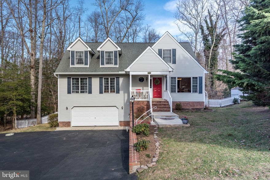 Picture yourself at home in this secluded oasis in the heart of Leonardtown.  Move in ready with all the features you could need.  Walk into the sun drenched living room with enough room for the whole family to gather around the beautiful fireplace. Enjoy the dining options of a full dining room or breakfast nook right off the living room and kitchen. Main level master suite, 2 large upstairs bedrooms and basement bedroom. The office space opportunities are endless with a living room nook, second floor landing nook, and basement open space. The basement features a bedroom, full bathroom and living space. Escape from the world in the backyard- deck, hot tub and firepit with built in swings-the perfect space for entertaining.