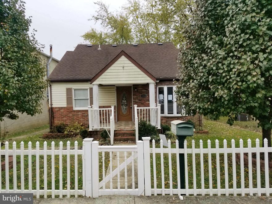 Don't miss this amazing opportunity to own this cozy cape cod home in  sought after Arundel Gardens.  Enjoy nice room sizes, hardwood  floors in main level, wood burning fireplace in living room, and large eat-in kitchen with  wood cabinets and ceramic floor tiles that opens to a separate dining area. The spacious fenced yard has a large deck at rear that is great for outdoor entertainment.  Home is located in front of a  relatively private Arundel Gardens park and is convenient to all to all major routes such as Route 2, I-695, and I-97.