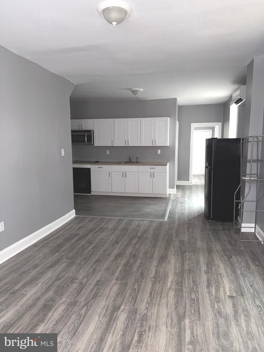 Welcome to 6132 Hazel Ave!! 
This is a fully remodeled first-floor apartment offering modern finishes and comfortable living in a quiet, residential pocket of Cobbs Creek. This spacious 1 bed / 1 bath features an updated kitchen and bath, fresh flooring throughout, and great natural light.

Enjoy a full private basement for storage and a large backyard with access from the bedroom, perfect for relaxing or entertaining. The street offers plenty of on-street parking available.

Pets considered on a case-by-case basis. Section 8 welcome and approved.