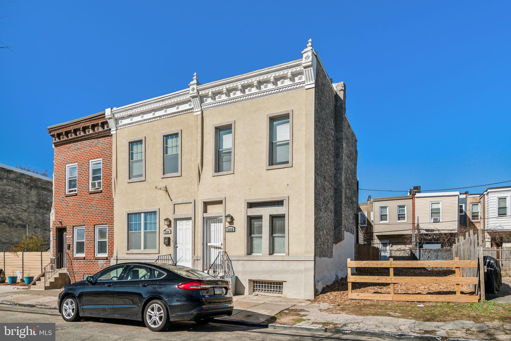 Beautifully renovated, exceptionally maintained, and 2 short blocks to Temple University! Wide-open living/dining/kitchen area with oak floors, crown molding, kitchen with solid oak cabinets, newer appliances, granite-tile surfaces, breakfast bar with pendants. Main floor washer/dryer, courtyard with privacy fence. Large bedrooms with great light and closet space, updated bath, updated baths with earthy ceramic tile. 2009-upgraded electric, plumbing, central HVAC, windows. Sold individually or as part of a package. Fantastic value!