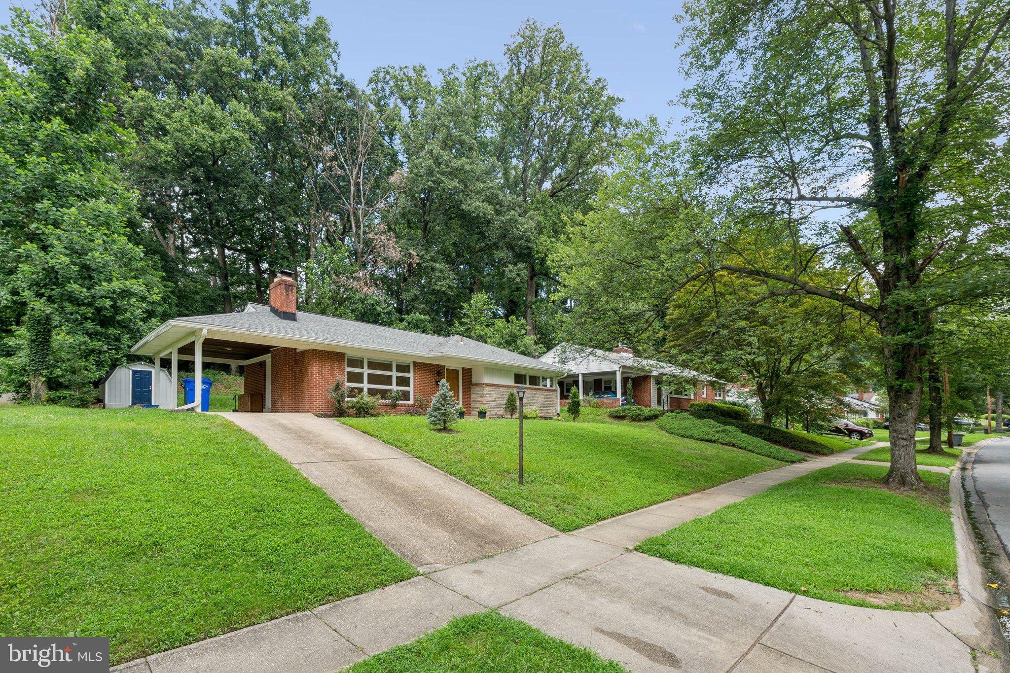 Thoroughly updated 4 bedroom, 2 full bath Brick Rambler situated on a large lot above street level that lends to a private setting. The driveway and carport provide ample off-street parking. This house is in fantastic move-in condition top-to-bottom, with spacious bedrooms, fully renovated bathrooms, and HVAC & HWH updated within the last 4 years.
Convenient to Cherry Hill Shopping Center, 5 minutes from FDA Campus and 495, 20 minutes to Walter Reed Campus.