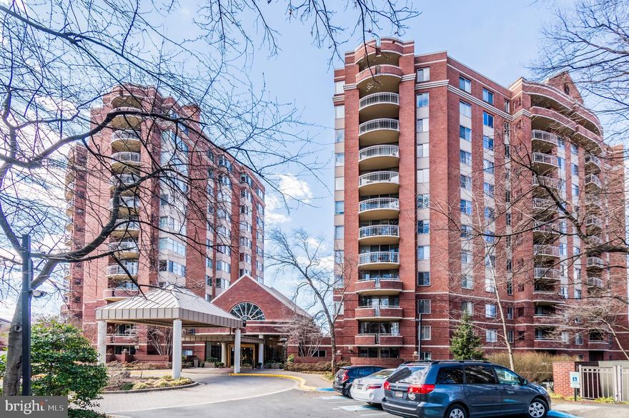 OH - SUNDAY MARCH 9 - 3-5 PM!  Discover the perfect blend of comfort and convenience in this inviting 2-bedroom, 2-bathroom condo offering stunning open views. Situated on the 10th floor, this sunlit unit features a delightful balcony, perfect for enjoying the refreshing breeze and the vibrant colors of the changing seasons.

The expansive primary bedroom boasts an ensuite bath complete with a jacuzzi tub, providing a tranquil retreat. The thoughtful layout is ideal for roommates, with the second bedroom located on the opposite side of the living room, complemented by a convenient full bath with a tub shower.


The kitchen is equipped with sleek stainless steel appliances, including a brand-new stove and built-in microwave.

The dining area, currently adorned with bookcases, features floor-to-ceiling mirrors behind those built-ins. This unit is sold AS IS, with parking and storage included, offering exceptional value.

The Fallswood Condominium enhances your lifestyle with an array of amenities, including an exercise room, swimming pool, tennis courts, concierge services, gated entry, and visitor parking. Enjoy seamless access to the Red Line metro and the vibrant offerings of Pike & Rose, just steps away.

Please note, the lovely seller requires 6 hours' advance notice for showings. Don't miss this unbeatable price and opportunity!