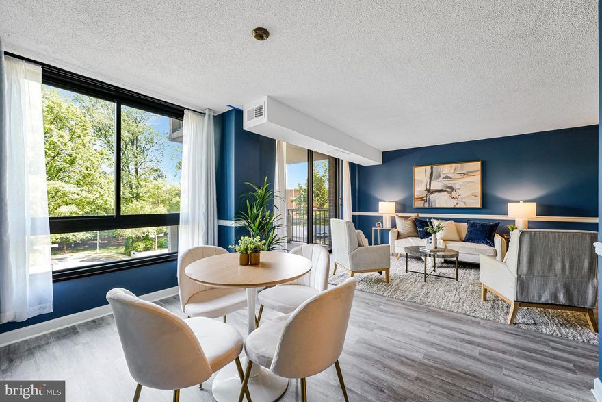 The Encore is an established building with great amenities incl three pools, a renovated gym, party room & meeting room/library, plus secure entry and concierge service. The location is ideal for any urban professional—just blocks to Tysons Shipgarten where they host live music daily & festivals for kids & adults every weekend, & popular Capital One Center home of The Perch, plus nearby 2 Metro stations and major routes to DC, Dulles Airport, and beyond. Only minutes to Vienna, Mosaic District, Falls Church City, Reston & Arlington. This updated & spacious 1-bedroom condo is conveniently located just across from the elevator with a garage space by the elevator as well for maximum convenience!  This home has JUST been fully updated, featuring brand-new windows, luxury vinyl plank flooring throughout, plus updated kitchen & bathroom. The generously sized bedroom offers a custom walk-in closet, and the open-concept living/dining area is perfect for both relaxation and entertaining. Unwind on the balcony with peaceful views of trees and open spaces, as well as plenty of sunlight—great for growing plants. Additional conveniences include in-unit washer/dryer and additional storage space. This condo offers an exceptional living experience in a prime location at an affordable price! THIS HOME IN THIS CONDITION & LOCATION IS A STEAL - HURRY!!!  OPEN THIS SAT & SUN May 10-11 @ 2-4 pm