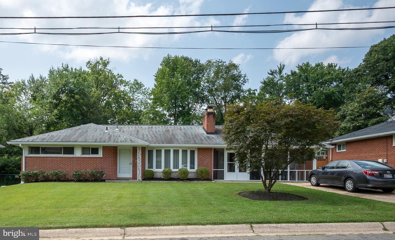 Welcome to this immaculately maintained rambler that is move-in ready and also offers the feeling of "finally being home". Tucked away in a cul-de-sac in the quiet sought after community of Birmingham Estates, this home sits on over a 1/4 a nice size lot but without the hassle of a high yard maintenance and of course NO HOA. As you enter the main level, you are greeted with a flood of natural light which transcends throughout the entire property. This home is freshly painted with hardwood floor throughout, carries three spacious bedrooms, two baths, a spacious kitchen, separate dining and living rooms, a fire place and is completed with a full re-finished sunroom, all on the main level. On the lower level (which is fully completed) you'll find an additional two bedrooms, full bath, laundry room, storage room a second fire place and a huge completed area waiting for your next project.
This home is in a prime location, just minutes from I-495, I-95, and major commuting routes, minutes away from shops, restaurants, parks and many more. Welcome home!