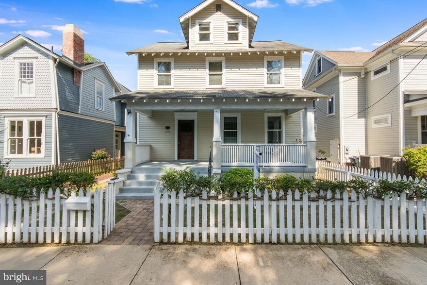 Twelve Eleven Winchester, Circa 1923, stands proudly across from "Kenmore" the plantation home of George Washington's sister, Betty Washington Lewis. Renovations and location allow this property to be ideal for those seeking a 'period' home within walking distance of Downtown Fredericksburg.   Over 2700 sqft of finished living space of four levels includes formal entry, living and dining rooms, kitchen, family room, 4 bedrooms, 1 NTC bedroom in the basement, 3.5 baths, laundry area, and a screen porch.  3rd-floor balcony plus a single car garage complete this special home.  This fine residence was featured in the 1999 Candlelight Tour sponsored by Historic Fredericksburg Foundation.