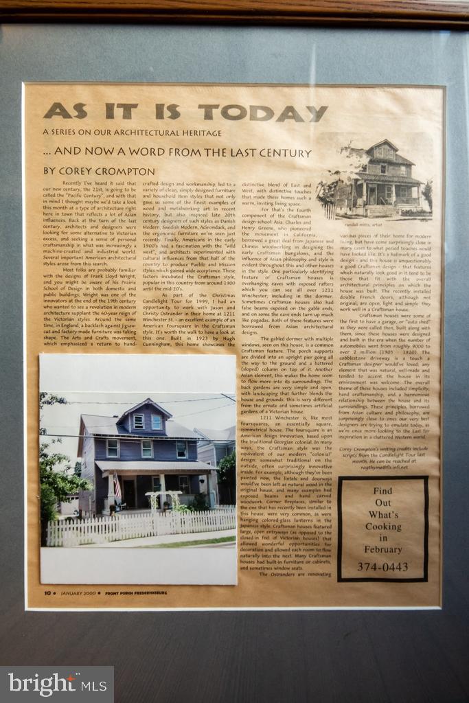 DOWNTOWN FREDERICKSBURG - Residential