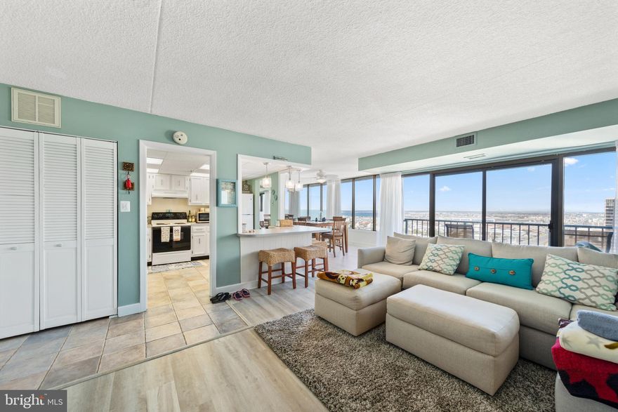 Experience the ultimate oceanfront living experience in Ocean City, Maryland - your dream condo! With its exceptional condition and stunning 2-bedroom, 2-bathroom layout, this condo offers the perfect retreat to call your own. You'll be captivated by the breathtaking views of the ocean, beach, city, and bay from the comfort of your home. Relax on your balcony, take a dip in the ocean, or simply bask in the natural beauty that surrounds you.

As you step inside, you’ll feel the spacious and sophisticated ambiance, adding an extra touch of elegance. The fully equipped kitchen features tiled flooring, spacious cabinetry, and beautiful white appliances, including a breakfast bar with a view of the living and dining areas. The flooring is one year old, and both bathrooms renovated with marble vanities! Perfect for hosting guests or enjoying meals with your family.

The owner's bedroom offers carpeted flooring, an ensuite bathroom, and a walk-in closet, providing the ultimate comfort and luxury. The second bedroom features fully carpeted flooring, ample closet space, and two full-size beds, making it ideal for accommodating family and guests.

Don't miss out on the opportunity to own your own breathtaking home. Schedule a tour today and discover why 11000 Coastal Hwy #1706 is the perfect place to call home or home away from home. Please note that this home is not for rental.