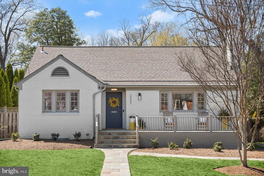 Welcome to 2222 N Roosevelt St, Arlington, nestled in a friendly neighborhood with tree lined streets this modernized Cape Cod offers 5 beds 4 renovated full baths with a large welcoming front porch.

Upon entering the foyer you will find the living room with a large bay window that invites plenty of natural light and a modern fireplace. The space flows effortlessly into the dining area, making it perfect for family meals or entertaining guests. The kitchen, updated in 2017 and thoughtfully enlarged in 2022, creating a spacious eat-in area, a stylish bar area, complete with a wine and beverage fridge, storage shelves, and cabinets, offering a butler’s pantry feel. The design enhances the flow of the space, making it perfect for both daily living and entertaining.  Easy access to the screened-in back porch from the kitchen is perfect for relaxing, dining, or grilling.
This home offers a flexible and functional layout, with generous bedrooms throughout. The main-level primary bedroom features an en-suite bathroom, while another main-level bedroom enjoys access to a second full bath. Upstairs, two additional light-filled bedrooms with skylights, a full bath and storage round out the second floor.
The finished walk-out basement adds even more value, with a spacious rec room with epoxy flooring, full bath, and a fifth bedroom—perfect for guests or extra space to suit your needs. The unfinished utility room provides plenty of storage potential with built-in wooden shelving or extra workout space. Whether you envision a home office, gym, or just need room to spread out, this basement has endless possibilities.
Step outside to your private outdoor sanctuary which includes a screened in porch, large stone patio,  and space to dine al fresco. The large, fenced-in backyard is an oasis with a beautiful native plant garden, landscape lighting, and a custom garden shed. It's the ideal space for gardening, relaxing, or simply enjoying the peaceful surroundings. With 12,000 square feet of lot space, there's ample room for outdoor activities.
This home has been meticulously maintained and is move-in ready. Recent updates include a new roof and gutter guards (2015), windows replaced (2004), hardwood floors on the main level (2009) and upstairs (2011), and epoxy flooring in the basement rec room (2019). The HVAC system was replaced in 2006, with a split system added to the second floor in 2018. Additional improvements include a new water heater (2017), exterior painting (2017), chimney parging (2022), a new fence and driveway (2018, 2017), new attic insulation (2022), new custom roller blinds (2022), new pantry (2022), recessed lights (2022), new dishwasher, new vent hood (2022), new washing machine (2022) and new designer interior paint (2025) .
Location, location, location!
Conveniently located just 4 miles from the DC line, less than half a mile to the East Falls Church Metro stop, 6 miles from Tysons Corner, less than a mile to Westover shopping Center and 1.3 miles from Lee Harrison Shopping Center, this home offers easy access to everything you need. With quick access to major highways, commuting and enjoying everything Arlington has to offer is a breeze. This is an A+ Location!
Don’t miss out on this exceptional home!
We will be setting a deadline to review all offers on Monday at 3pm. Agents please review Agent remarks for more info.