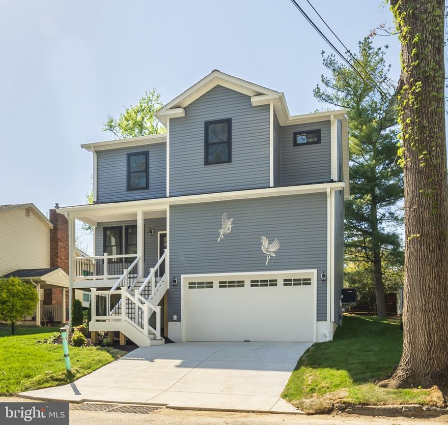 Refined new construction in Carrollton Manor-a Serven River water-privilege community. Home offers over 2,200 square feet of thoughtfully designed living space with 4 bedrooms and 2.5 baths. From the moment you enter, the home strikes a balance between clean, modern design and subtle character. The main level is ideal for both everyday living and entertaining, featuring wide-plank luxury vinyl flooring, recessed lighting, and a spacious family room centered around a sleek linear fireplace.
The kitchen serves as the heart of the home, finished with quartz countertops, an oversized island, stainless steel appliances, solid wood soft-close cabinetry, upgraded lighting, and a walk-in pantry. A distinctive high-tank pull-chain toilet and copper ceiling in the powder room adds an unexpected nod to classic design—one of several thoughtful details that set this home apart.
Upstairs, four well-proportioned bedrooms offer comfortable living, including a primary suite with a walk-in closet and a spa-inspired bath featuring a freestanding soaking tub, frameless glass shower, double vanity, and a smart toilet with integrated bidet. Two additional bedrooms include walk-in closets, and all bedrooms are pre-wired for ceiling fans. The upper-level laundry room is equipped with cabinetry and a utility sink for added convenience.
The walk-out lower level is roughed in for a full bath and offers flexibility for future expansion—ideal for a fifth bedroom, guest suite, recreation space, or additional living area.
A welcoming front porch, storage shed, and garage with ample storage complete the exterior. Located within the Severna Park school district, the community also offers water access with a beach, boat ramp, kayak launch, and pier—bringing lifestyle and location together in one exceptional offering. Choose your carpet color on upper level or upgrade to hardwood at an additional cost.