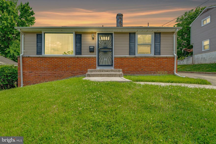 Vacant, Go and Show!  This split level 3 bedroom 1 ½ bath home is great for first-time home buyers, etc.  With new carpet throughout and 2 spacious living areas, this home has a great location being within a few miles of the MGM and National Harbor.  A large, fenced backyard and patio great for entertaining and a 4 car driveway.