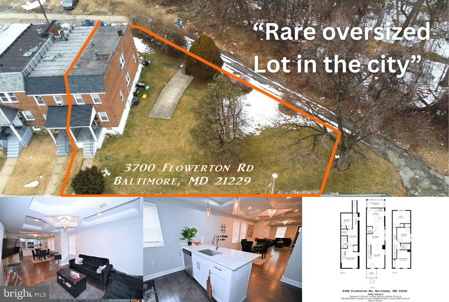 4 Bedrooms | 2.5 Baths | Renovated | Includes Adjoining .11 Acre Lot
Welcome to 3700 Flowerton Rd  where modern design meets thoughtful craftsmanship.
This fully renovated 4-bedroom townhome extra-long open floor plan that immediately impresses. From the moment you step inside, you’re greeted by striking coffered ceilings, rich hardwood flooring, abundant recessed lighting, and a contemporary powder room that elevates the main level.
The chef-inspired kitchen is designed for both functionality and flair perfectly for hosting, gathering, and everyday living.
The redesigned lower level offers exceptional flexibility with a spacious bedroom, full bath, and additional entertaining area — ideal for guests, extended family, or a private retreat.
Upstairs, you’ll find three generously sized bedrooms and a beautifully updated primary bath designed with comfort in mind.