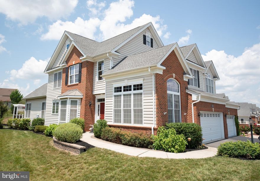 "STUNNING"3 BR 4.5 BATHROOMS END UNIT CARRIAGE HOME WITH MUCH MORE LIVING SQFT! This is a  "ONE-OF-A-Kind", "SPACIOUS" "SEMI-CIRCLE" HOME WITH PLENTY OF WINDOWS AND DOORS TO PATIOS.  The Spacious Gourmet kitchen with Hardwood floors.  with Upgraded Maple Cabinets, Granite Counters, and Stainless Steel appliances, walk-in Pantry. Large family room,  Recessed Lighting throughout the house and gas fireplace, office and living room with Vaulted Ceiling, and Large Windows for lots of natural light and costume Shades. The Master bath features a double shower. The Walkout Basement has a full bath and gives access to the Professionally Landscaped backyard with stone Patio and Trex composite Deck. (HOA maintains all of the lawn!)Please Follow Covid-19 protocols. Masks required inside the property, remove shoes/wear shoe covers.