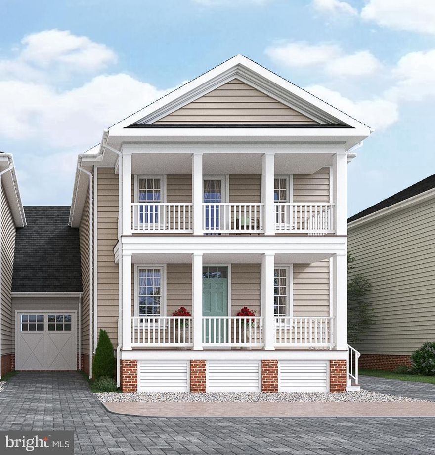 **To be built! Welcome to this beautifully designed 1,980 sq ft home in Chester River Landing, offering modern comfort and timeless style. The home includes 3 bedrooms and 2.5 baths. Inside, an open-concept main level connects the living space, with cozy gas fireplace, to the gourmet kitchen and dining area—perfect for entertaining. Upstairs, the primary suite features a spa-like bath, large walk-in closet, and access to the private balcony. Two additional bedrooms share a full bathroom. the upstairs is complemented by a convenient second-floor laundry. Catch a glimpse of the Chester River from the front porch or upper covered balcony, the perfect place to enjoy morning coffee or evening cocktails. Enjoy the waterfront lifestyle of the sought-after Chester River Landing community. Deep water boat slips are available for lease or purchase. The community amenities include docks, in-ground pool, grilling and outdoor dining area right on the water, large firepit, a beach to launch kayaks, canoes and paddle boards, beautifully landscaped paths along the water's edge and much more! This home combines the charm of the Eastern Shore with the convenience of nearby marinas, shopping, and dining. Located just outside of downtown Chestertown and very close to the Chester River Yacht & Country Club.