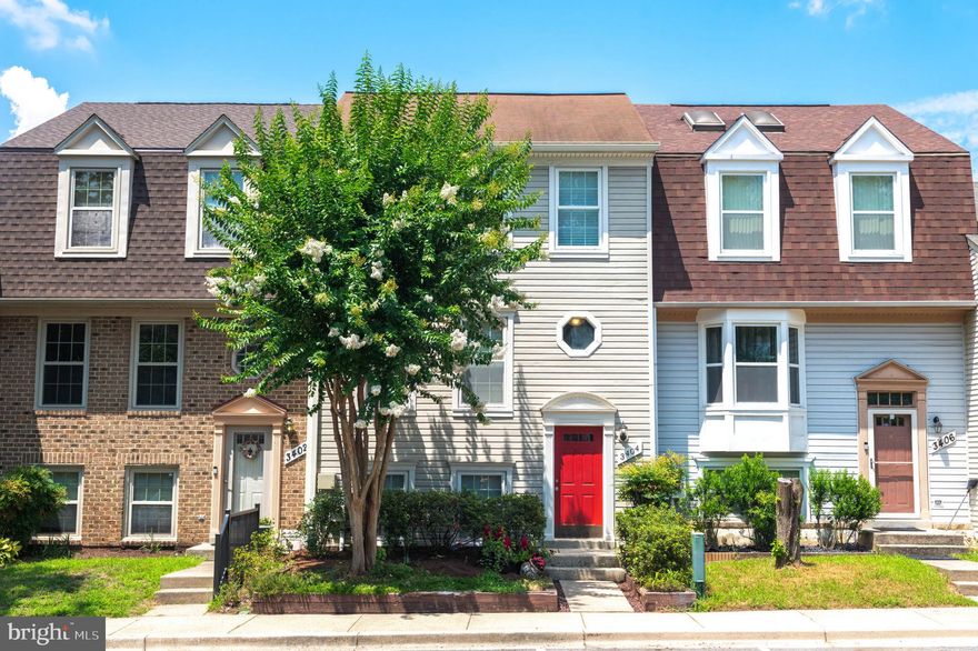 Price Adjustment!!! This beautifully maintained three story 3-bedroom, 2.5-bath townhome offers over 1,800 square feet of comfortable and versatile living space. Step into the main level featuring gleaming luxury vinyl plank flooring, a lovely decorated half bathroom for guests, the kitchen comes with granite countertops and a warm backsplash that is accompanied by oversized cabinetry to accommodate all of our storage needs.   From the dining room retreat to a faboulus oasis!  The owner has put lots of time into additional gardening as well as installing customized sheds for additional storage. 
Upstairs, enjoy a charming loft area ideal for a home office, playroom, or cozy lounge. Fresh paint throughout and refreshed carpeting make this home truly move-in ready. The owners suite is located on the 2nd floor and lovely finishes have been installed and a quartz vanity.  There are two nice size bedrooms with storage on the 3rd  floor.  There is a full bathroom on the 3rd floor that has also been updated.  The owner has taken great care of all systems that have recently been serviced and maintained regularly, and more capacity was extended to the A/C to ensure cooling of the third floor.  Fans have been installed in all bedrooms as well as one in the main-level of the home.   Windows were installed by Thompson Creek Windows and they come with a lifetime warranty. 
The front yard boasts a lovely perennial garden that blooms beautifully in spring for about 6 weeks, adding extra curb appeal. Located just minutes from local shops, a community dog park for your fur-baby, schools, and entertainment, this home combines comfort, convenience, and charm in one perfect package.  This property is also in a prime commuter area conveniently located near Route 50 and 301, making your commute to Washington, D.C. within 30 minutes and Baltimore, MD about 25 minutes away; and convenient to near by military installations.    This townhome has only been occupied by one owner who has taken GREAT care of the property over the years.  Keep an eye on this one, you don't want to miss it!  **This property is Eligible for Special Financing which may qualify you for Zero down or a $10,000 Grant and NO PMI.