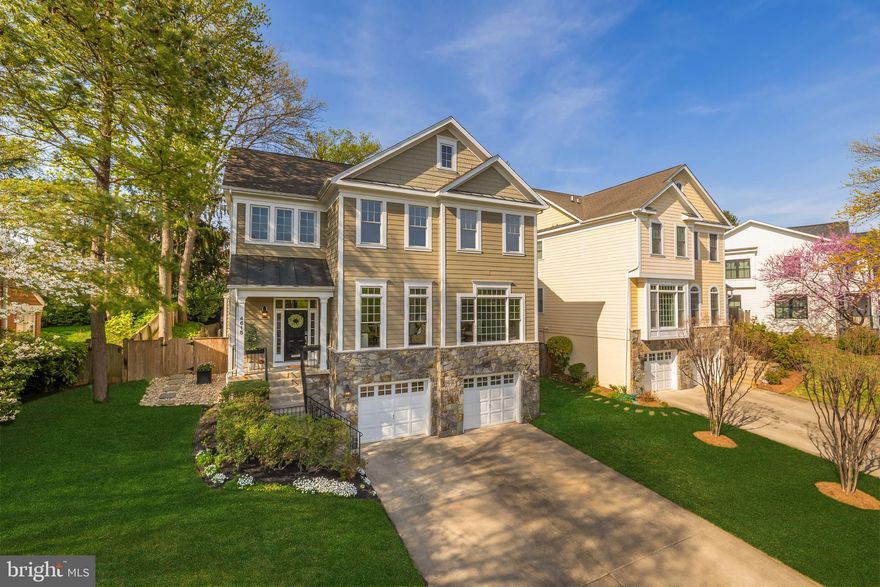 Located on a quiet, picturesque street in the heart of Bethesda’s highly sought-after Parkwood neighborhood, 4615 Edgefield Road is a gracious and expansive four-level home offering 6 bedrooms, 5 full bathrooms, one half bath, and over 4,400 square feet of beautifully finished living space. Thoughtfully designed with both functionality and comfort in mind, this residence blends timeless charm with modern updates throughout.

The main level offers an ideal layout for both everyday living and entertaining, featuring a welcoming entry, formal living and dining rooms, a dedicated office, a spacious family room off the chef’s kitchen, and a light-filled sunroom that walks out directly to the fully fenced and professionally hardscaped backyard. Extensive interior updates include refinished hardwood floors on the main level, plantation shutters throughout the main level and in the primary suite, designer light fixtures and chandeliers, and a new stainless steel utility sink in the laundry room. The backyard was completely transformed in 2019 into a private retreat, featuring a full patio with eating and seating areas, a pergola and gazebo, a firepit, and professionally installed landscape lighting with uplighting. Additional outdoor upgrades include a privacy fence, a concrete pad under the pergola for a hot tub, a water fountain feature on the rear retaining wall, composite landings with black railings, multiple outdoor electrical outlets, and custom-built steps connecting the front and back yards.

The second level features the spacious primary suite with newly installed hardwood flooring, electric privacy blinds (2024), a cozy sitting room with custom roman shades, a luxurious bath, and expansive walk-in closets. Three additional bedrooms and two more full bathrooms complete this level. The top floor offers a versatile loft perfect for a home gym, additional office, or lounge space, along with a fifth bedroom and full bathroom—ideal for guests or multigenerational living. The flooring in both the loft and 5th bedroom has also been replaced with newer flooring.

The finished lower level includes a large recreation room and custom-built theater with risers, a sixth bedroom, full bathroom, and a custom wine cellar with new flooring. The oversized two-car garage offers 820 square feet of unfinished space, perfect for storage or future customization.

Additional systems upgrades include a larger-capacity water heater, a recently replaced upper-level heat pump (<5 years old), and a lower-level furnace and AC system (<10 years old). With its exceptional layout, extensive upgrades, and unbeatable location just minutes from Rock Creek Park, downtown Bethesda, the Metro, and top Montgomery County schools, 4615 Edgefield Road is a rare opportunity to enjoy elevated suburban living in one of the area’s most coveted communities.