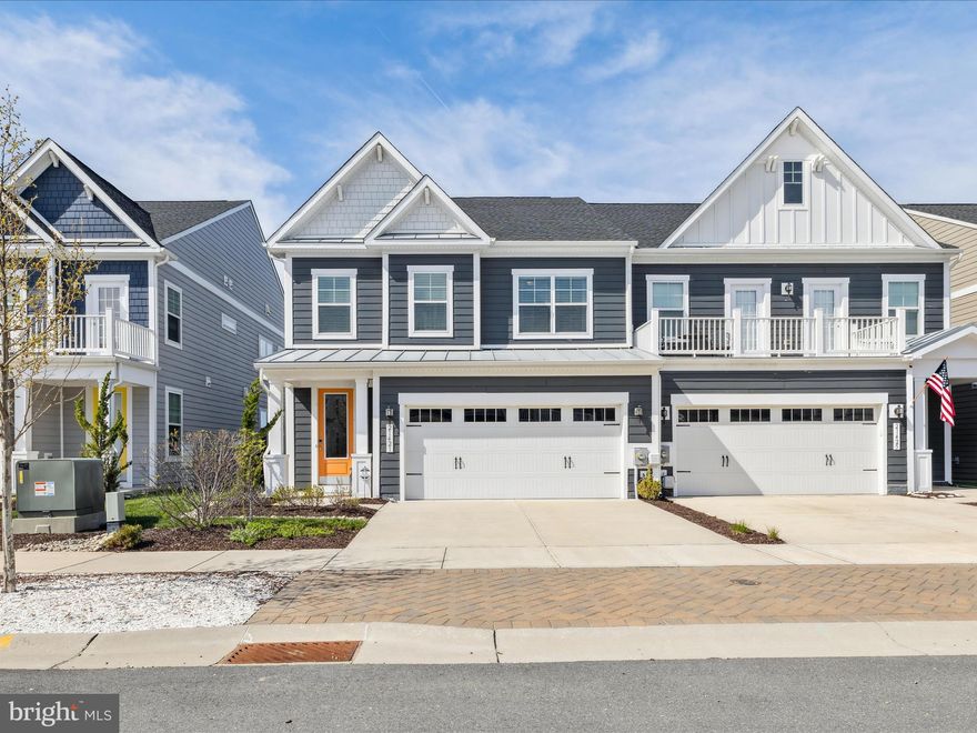 Welcome to your dream twin home in Bayside! This luxurious 4-bedroom, 3.5-bath furnished residence is accentuated by sleek LVP flooring and a gourmet kitchen featuring stainless steel appliances and elegant quartz countertops. The property offers both a first floor and second floor owner's suite for ultimate convenience, a spacious large loft for additional living space or flexible use, and a 2-car garage. Step outside onto the screened porch and patio to savor breathtaking views of a pond teeming with wildlife—a natural retreat right at your doorstep. Residing in the vibrant Bayside community means you'll enjoy an array of amenities: both indoor and outdoor pools, tennis and pickleball courts, basketball facilities, and a state-of-the-art fitness center are just the beginning. You'll also have access to an array of nearby restaurants, shops, bars, a dog park, a community garden, Jack Nicklaus golf, the Freeman Stage, and even a beach shuttle that takes you to the gorgeous Fenwick Island beach in just minutes. This home beautifully blends refined living with resort-style amenities, offering a complete lifestyle experience that's both active and relaxing.  Perfect for a full time, vacation home, or vacation rental.