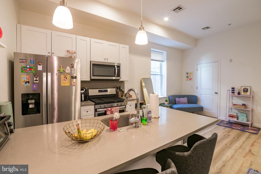 *Available 5/1*

Welcome to 737 S 4th St, Unit 3B! Located in one of Philadelphia's most desirable neighborhoods, Queen Village! This unit features 2 beds, 1 bath, central a/c, and recessed lighting. The spacious open concept living area/kitchen offers equal parts comfort and convenience. The kitchen is equipped with updated stainless steel appliances including; a dishwasher, stove/oven, refrigerator, and disposal! Down the hall you will find both bedrooms, the large full bathroom as well as the in-unit laundry. Both bedrooms offer plenty of natural light and ample storage space. This unit is ideally situated a short walk away from a plethora of local businesses and eateries like; Fitz on the 4th, Red Hook Coffee and Tea, Sweet Peel Vintage, and Dark Depth Games!

Lease Terms: Generally, 1st month, and 1 month security deposit due at, or prior to, lease signing. Other terms may be required by Landlord such as last month's rent upfront. $65 application fee per applicant. Tenants are responsible for: electricity, gas (if applicable), cable/internet and $10/mo technology fee. Water is a flat monthly fee of $75. Additional fees or requirements may be applicable for units with Homeowners or Condo Associations. Landlord Requirements: Applicants to make 3x the monthly rent in verifiable gross income, credit history to be considered, no evictions within the past 5 years, and must have a verifiable rental history with on-time rental payments. Exceptions to this criteria may exist under the law and will be considered. Cosigners will be considered.

*Pets Permitted with Owner Permission; $250 Refundable Pet Fee.
*Photos of a similar unit. Finishes may vary.