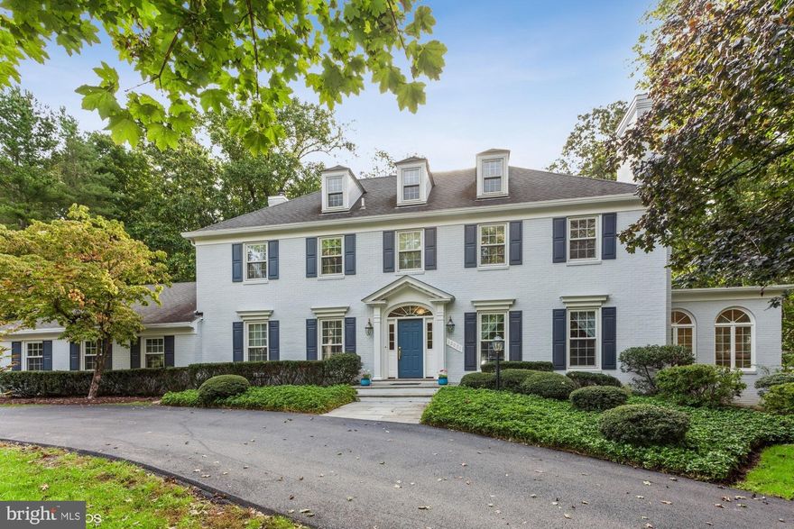 Welcome to this classic Center Hall Colonial where you can enjoy nature on a lovely landscaped 2+acre lot. This property features a Circular Drive and a Side Load Garage.  You will enter a Grand Foyer with a main floor that offer an Office and a Solarium.  Living Room with FP, Large Dining Room, Gourmet Kitchen ,Family Room with FP and enclosed Porch with Skylights and a Half Bath. Upstairs you will find a Master Bedroom Suite with a Spa Bath. 3 additional Bedrooms and 2 more Full Baths. Laundry Room on the second level as well.  The lower level has a walk out to the rear patio. Large  Family Room with a Projection TV that conveys, Wet Bar and FP.  It also features a Screening Room, Den,Full Bath and Exercise Room/Bedroom.  Hardwood Floors on 3 Levels. Landscaped Rear Fenced Yard offers a Patio with a Fire Pit, Large Deck and Gazebo.  Please Note 3rd Bay in Garage is used as a workshop/storage area. This home is Move-In Ready.  A Great Place to Call Home!