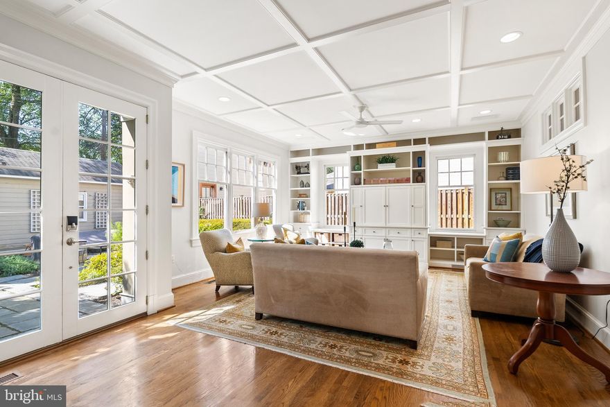 A rare offering located in the heart of welcoming and friendly Chevy Chase DC on one of NW DC's neighborhood's prettiest blocks. Renovated by award-winning Zantzinger & Associates, this well crafted and lovingly maintained 4-level home oozes curb appeal. The location is incomparable with blue ribbon Lafayette Elementary school and park & green space right in your back yard.<P>
As you come up the welcoming front walkway, you're surrounded by storybook charm and lush, landscaped grounds; as you enter into the home's foyer you're greeted with custom detailing including a charming built-in bench seat, powder room and gleaming hardwood floors -- and an ideal, gracious floor plan that delivers the space for how we live and work today. The spacious living room with a fire place and original mantle flows into the formal dining room ideal for both entertaining and nightly family dinners. The gourmet chef's kitchen -- with stainless steel appliances, island seating, custom cabinetry, a pantry and ample counter space is open to the sunny breakfast room for casual dining -- flows perfectly into the heart of the home: a large, light-flooded family room with high ceilings, coffered detailing and built-in bookcases and media cabinet. <P>
The second floor delivers just what today's buyers want: four nicely sized bedrooms including the generous primary suite -- a true retreat with large windows flooding the space with morning light including a seating area and custom built-in shelving; hardwood floors; a large walk-in closet and additional closet; and en suite full bath with double sinks, separate shower and soaking tub. Three more bedrooms and a full bath with a vintage vibe and double sinks round out this floor. The upper level with skylights has a bonus room and the fifth bedroom (or use as an office), built-in shelving, and loads of storage. The lower level delivers even more living space with newly installed carpet in the  spacious family/recreation room which can also be used as an au pair, guest or in-law suite -- a full bath with shower and a separate walk-in laundry room. The rear of the home is a dreamy, private oasis with expansive stone terraces and mature and lush plantings and grassy space -- perfect for al fresco dining, grilling and entertaining. The yard is fully fenced and private. Charming detached shed for bikes, strollers, and/or potting and garden storage. <P>
The A+ location cannot be beat -- just steps to Lafayette school and park, including the tennis and basketball courts, soccer and baseball field and paces to the neighborhood gathering spot, the Broad Branch Market. Walk or bike to the shops, sidewalk cafes, conveniences, DC public library and Chevy Chase Community Center and more on Connecticut Avenue including the last independent movie theater in DC, The Avalon and award-winning dining spots like Macon, Opal, Little Beast,The Parthenon, Birdsong and the soon-to-be opened Wheelhouse.  Just 1 mile to the Friendship Heights Metro, shopping, dining spots, Bloomingdales', Whole Foods, medical offices, and much more. The location is ideal -- 11 miles to National Airport and 20 minutes to downtown DC; easy access to numerous commuter routes like Military Rd, 16th St, Connecticut and Wisconsin Avenues, and I-495. Welcome Home!