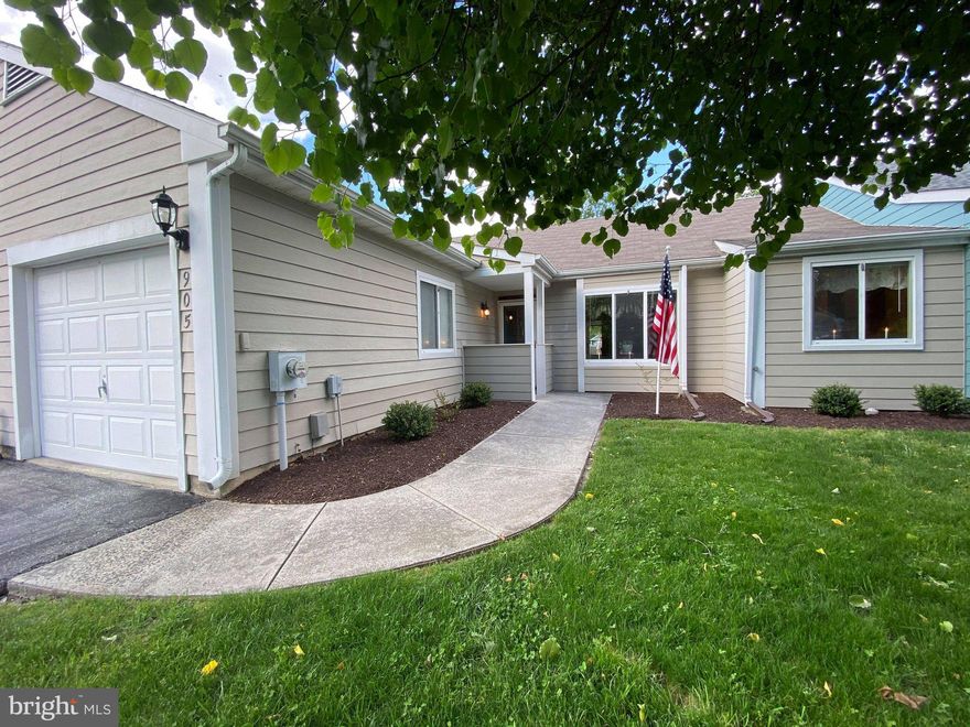 Nicely kept 2b, 2 full bath with one car garage in desirable Spring Chase!  All one floor living with spacious lay out and nice back yard with privacy trees backing up to a common area that offers privacy.  Home has had a newer roof and central AC unit replaced in the last several years.  All electric unit - no gas.  Nice sized bedrooms and nice dining area overlooking the front yard.  Small sun room off the living room.  These units don't last long.  Priced to sell!