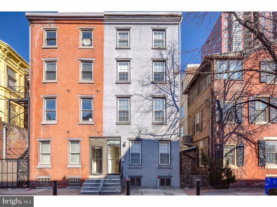 Fully leased Triplex with consistent 10 year rental history in Rittenhouse Square.  This property was renovated extensively  by the current owner as they intended  to occupy the top floor unit. The building would be a perfect fit for the savvy investor's rental portfolio, or to an owner looking to occupy one unit and have the other 2 units rental income pay the monthly mortgage payment. First floor unit is a large 1 bedroom with a fully finished basement and currently collects 1,650/month in rent, the second floor one bed with monthly market rent is 1,425/month, and the top floor is a two bed, 2.5 bath bilevel unit currently collects 2,200/month in rent for a total of $5,275 a month (Plus $150 water fee). The property has updated wiring, HVAC systems, plumbing, and is tastefully designed with modern finishes. Hardwood flooring throughout, granite countertops, stainless steel kitchen appliances, washer/dryer in each unit, and recessed lighting throughout the building. Just a short walk to shops and dining in Rittenhouse square, and one block from Broad street and major transit routes. This property has it all. Potential value add, Whole Foods Market and luxury residential tower slated to be constructed at Broad and Lombard!!!